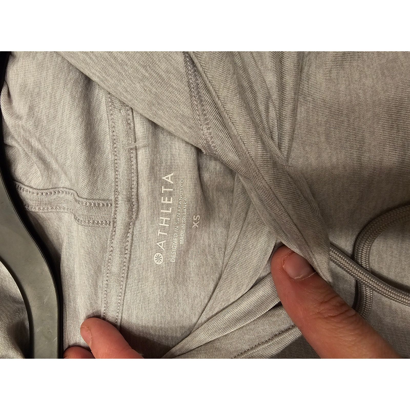 Athleta Athleta Pullover Hoodie: Gray Tops - Women's Size X-Small, Size XS / US 0-2 / IT 36-38 - 5 Thumbnail