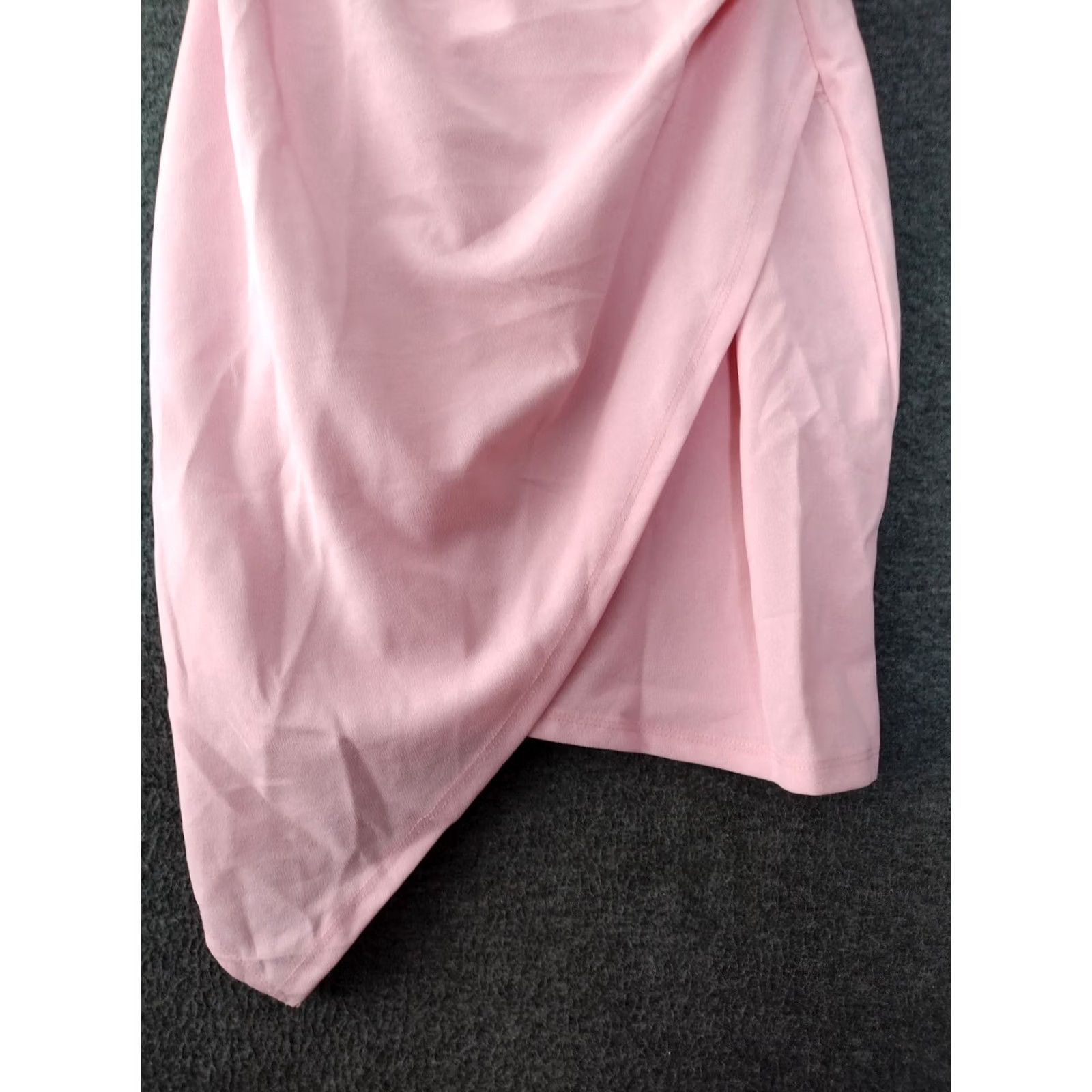 Pinko Pretty in Pink Women's Crossover Mini Dress S Pink Sleeveless V-Neck Party Clubwear Mini Dress Womens) Size S / US 4 / IT 40 - 6 Thumbnail
