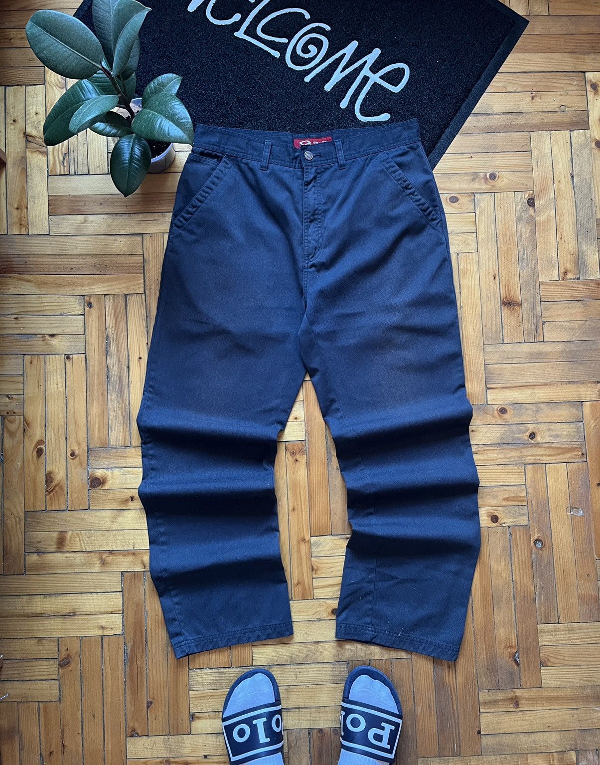 Oakley × Vintage Vintage Oakley 90's Mens Blue Archive Pants Size US 34 / EU 50 - 2 Thumbnail