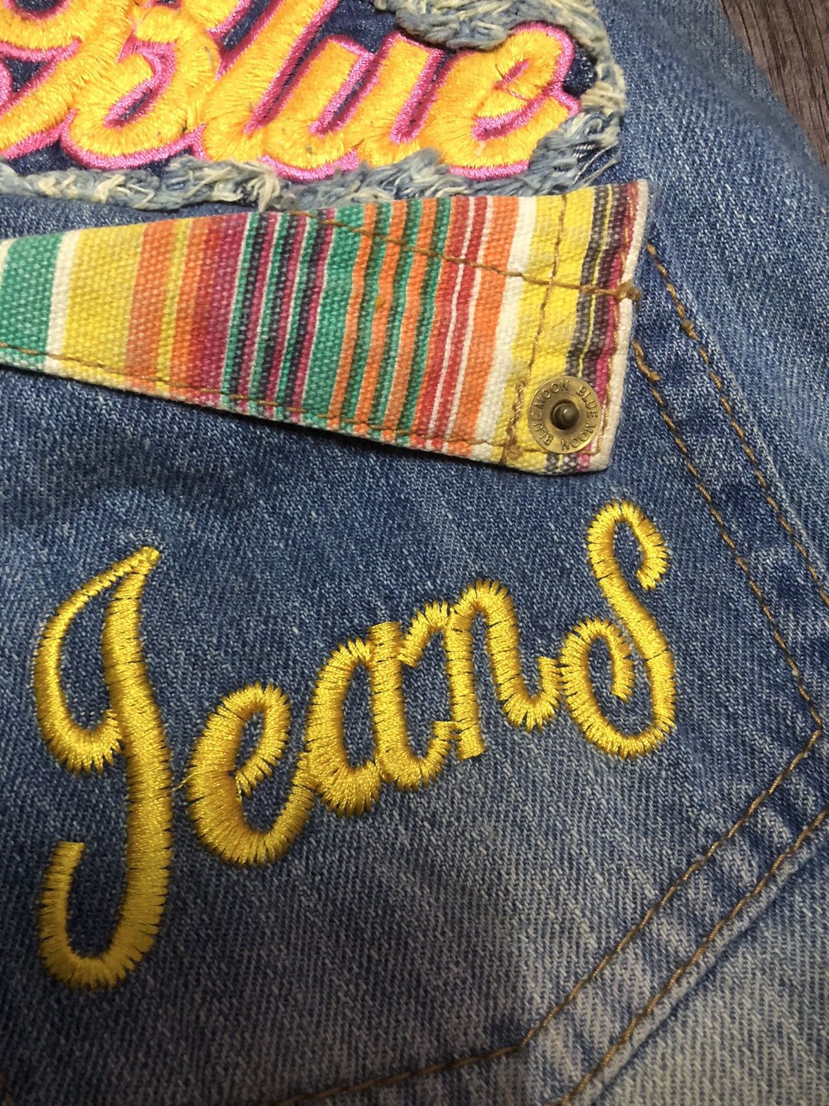 Blue Blue Japan × Hysteric Glamour Vintage Blue Moon Blue Jeans (unisex) Size US 30 / EU 46 - 9 Thumbnail