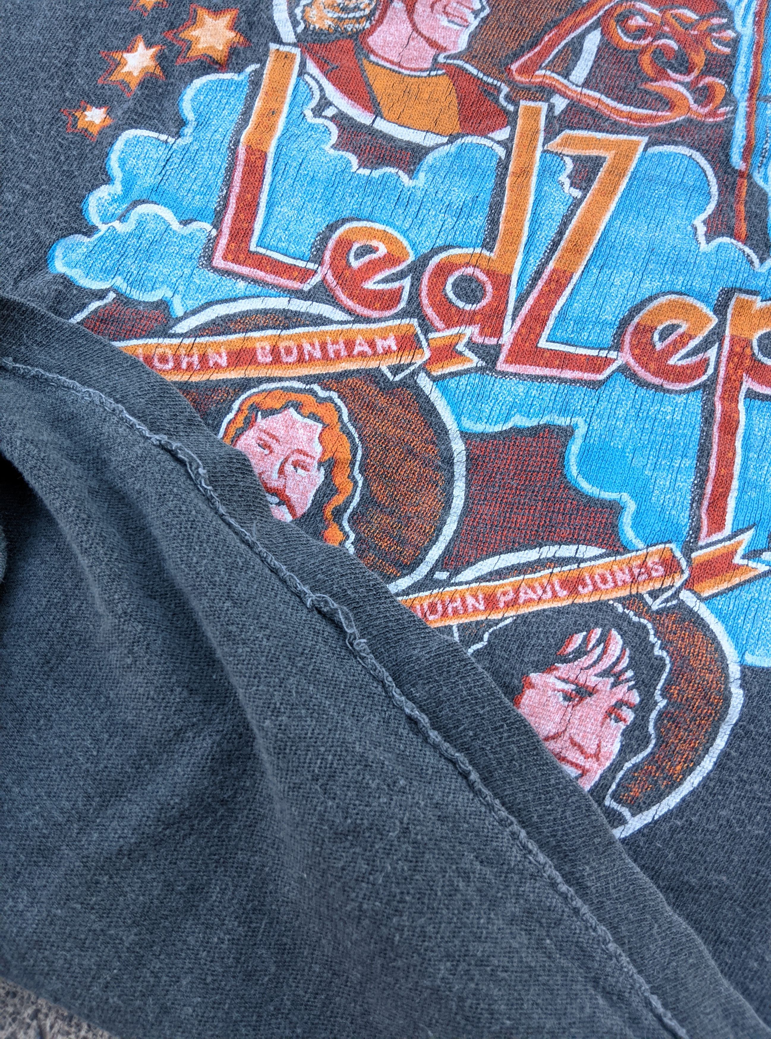 Band Tees × Vintage Vintage 80s thrashed led zeppelin the song remains the same Size US M / EU 48-50 / 2 - 5 Thumbnail