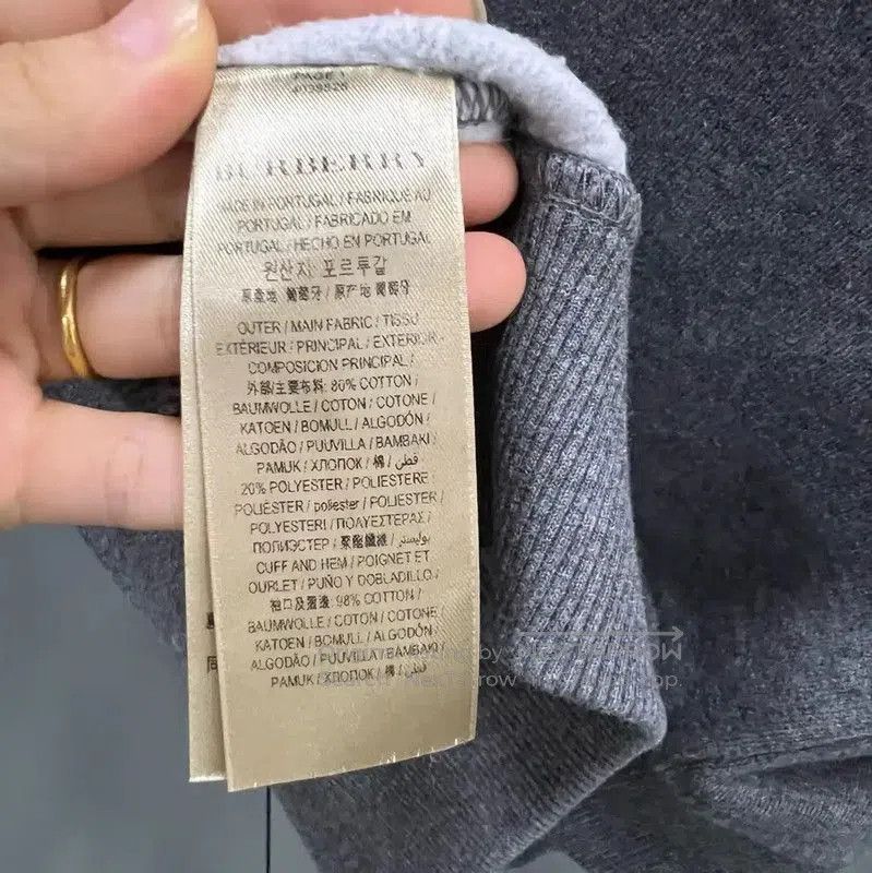 Burberry Burberry Gray Cotton Jacket for Women. Size L / US 10 / IT 46 - 3 Thumbnail