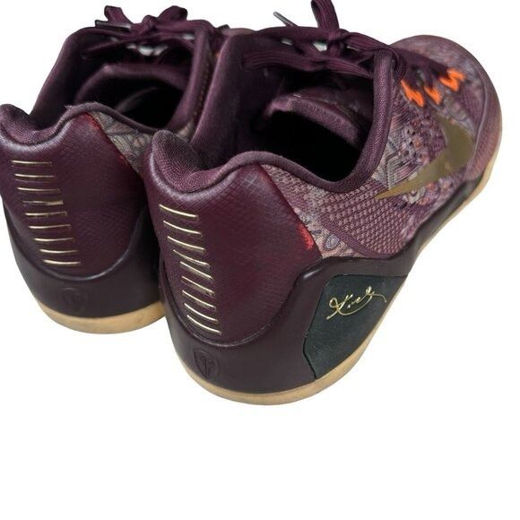 Nike Nike Shoes Kobe 9 EM Low Silk Sz 12.5 Men's - Merlot Red Met Size US 12.5 / EU 45-46 - 7 Thumbnail