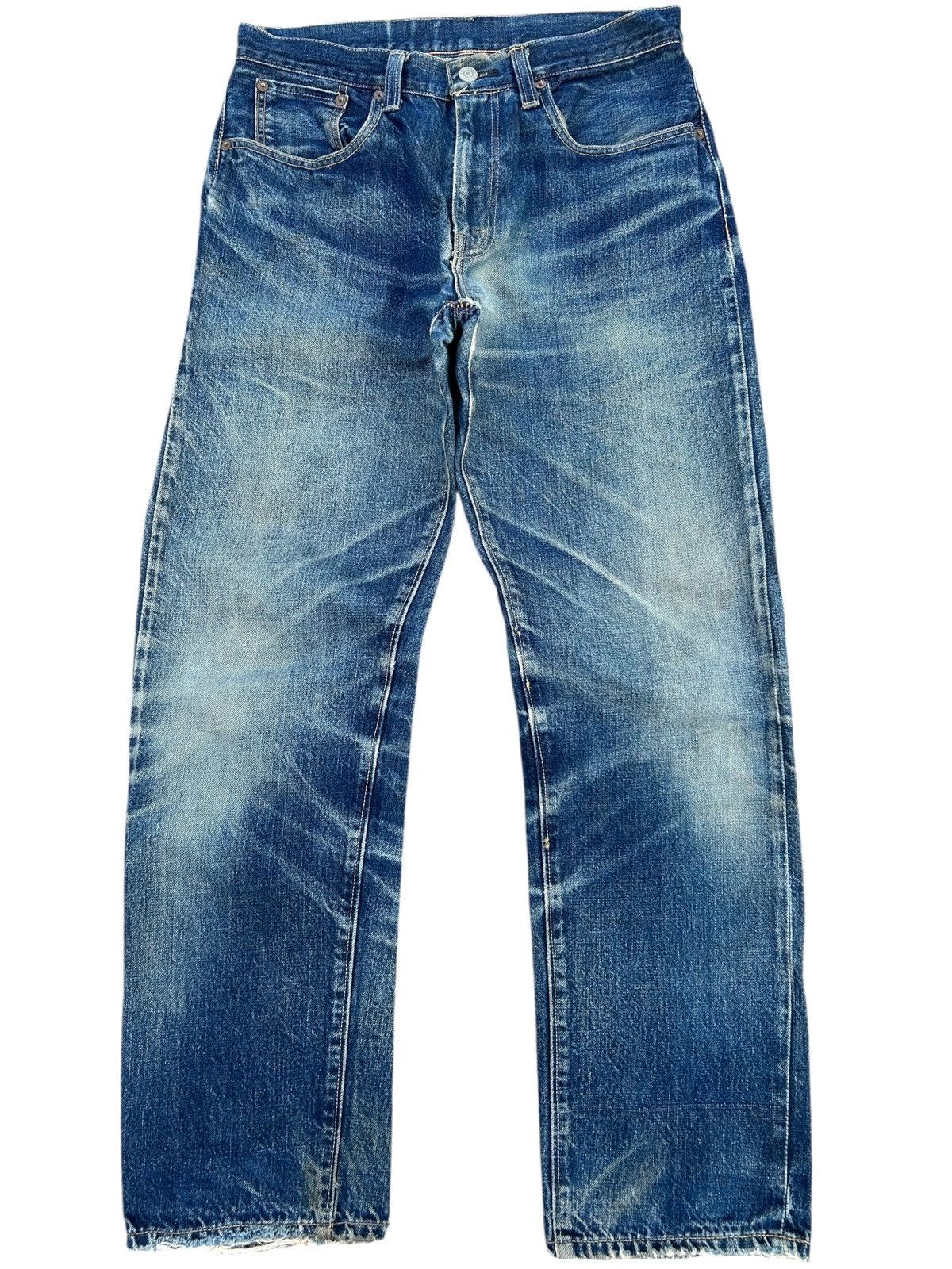 Vintage Japanese Brand Beams Selvedge Distressed Denim Jeans