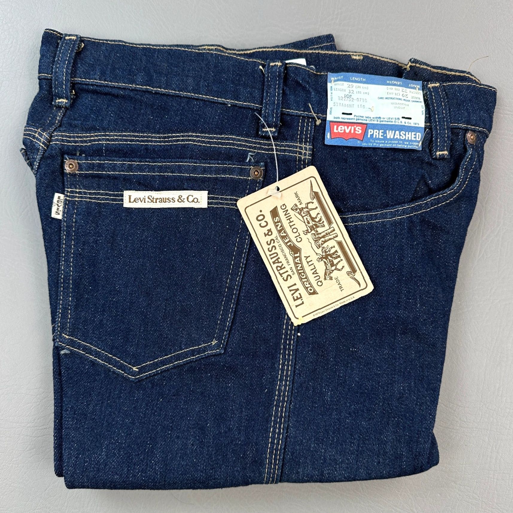 Levi's VINTAGE Levi's 227 Student Jeans Mens 29x32 29x33 Talon Zip Deadstock USA 70s Jeans Blue Regular 5-Pocket Mens Size US 29 - 2 Thumbnail