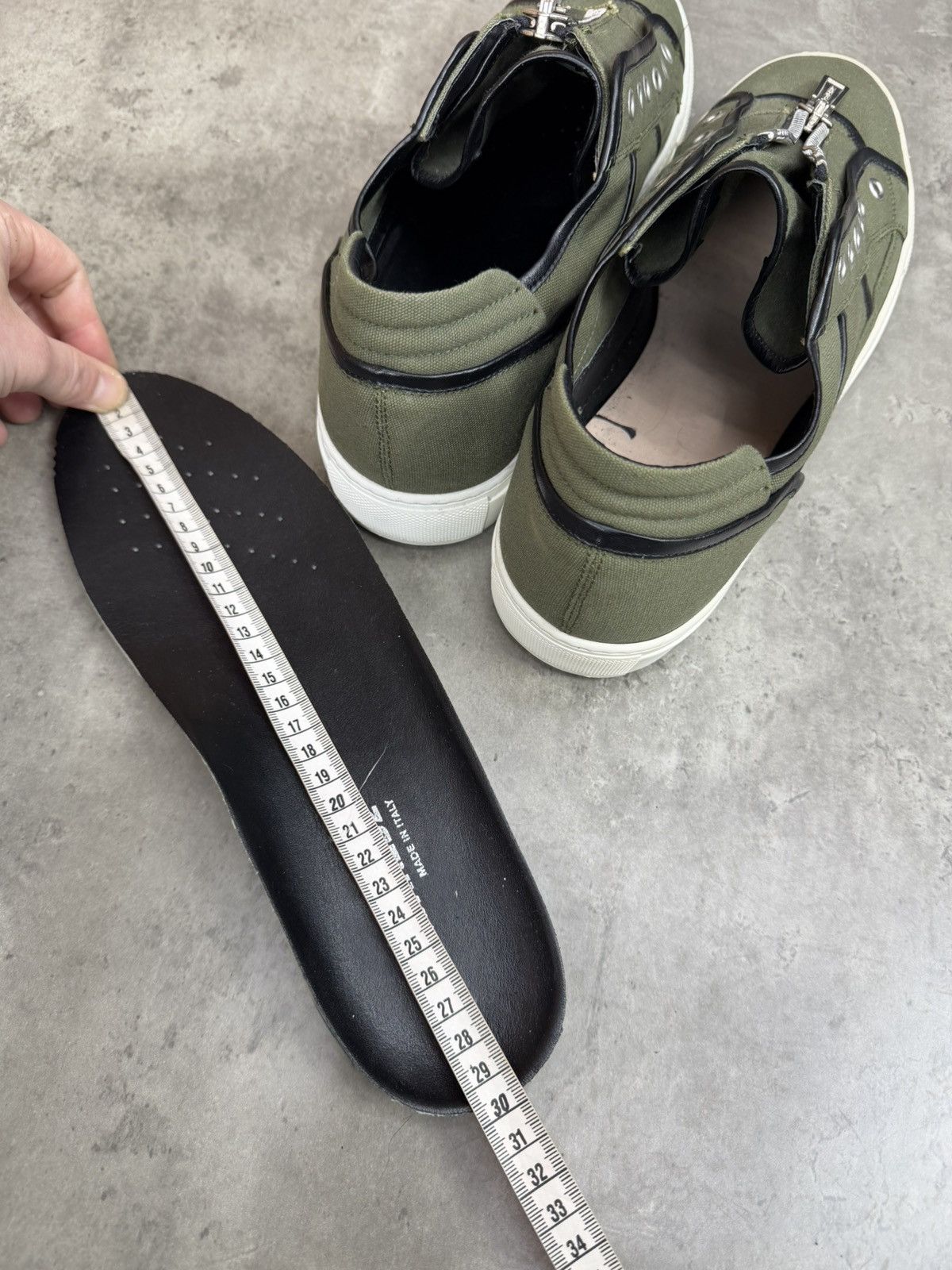 Dsquared2 Dsquared2 Zip Sneakers Green Canvas Low Top Size 44 Size US 10 / EU 43 - 13 Thumbnail