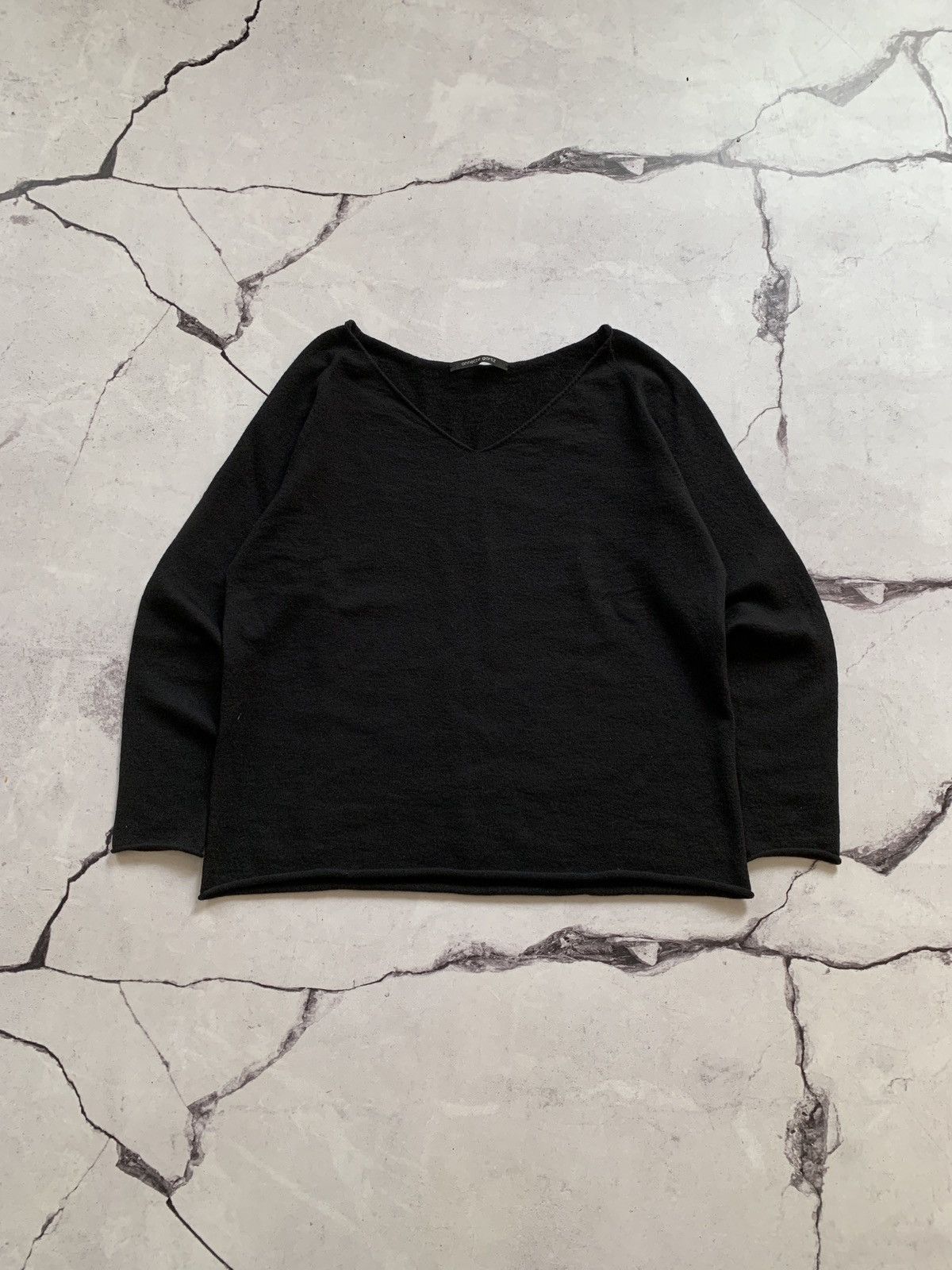 Designer Annette Görtz Avant Garde V Neck Relaxed Sweater Size M / US 6-8 / IT 42-44 - 2 Thumbnail
