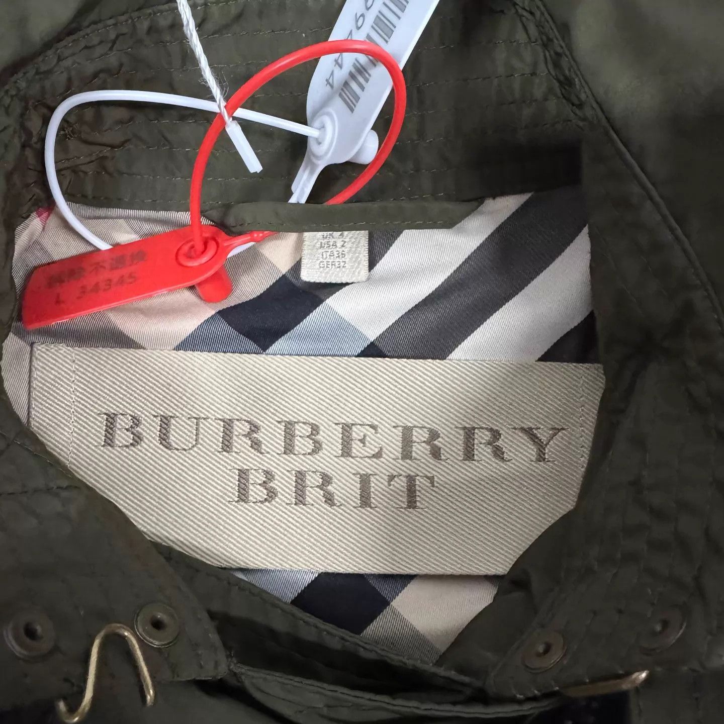 Burberry Burberry Olive Green Hooded Double-breasted Trench UK4 99N Size XS / US 0-2 / IT 36-38 - 5 Thumbnail
