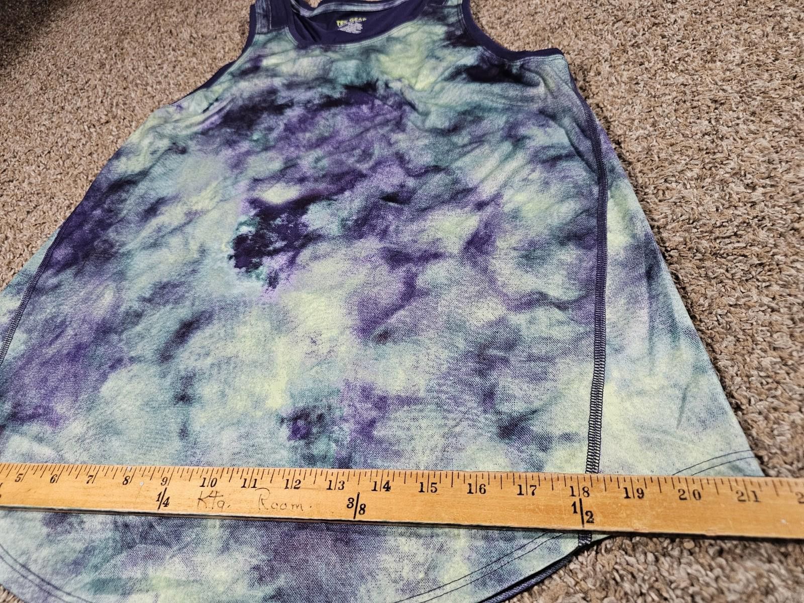 Tek Gear TEK Gear Workout Gear Tank Top Medium Blue Green Size ONE SIZE - 4 Thumbnail