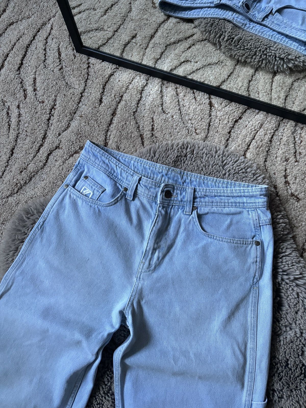 Karl Kani Karl Kani Jeans Carprenter Baggy Y2K blue denim pants Size US 31 - 3 Thumbnail