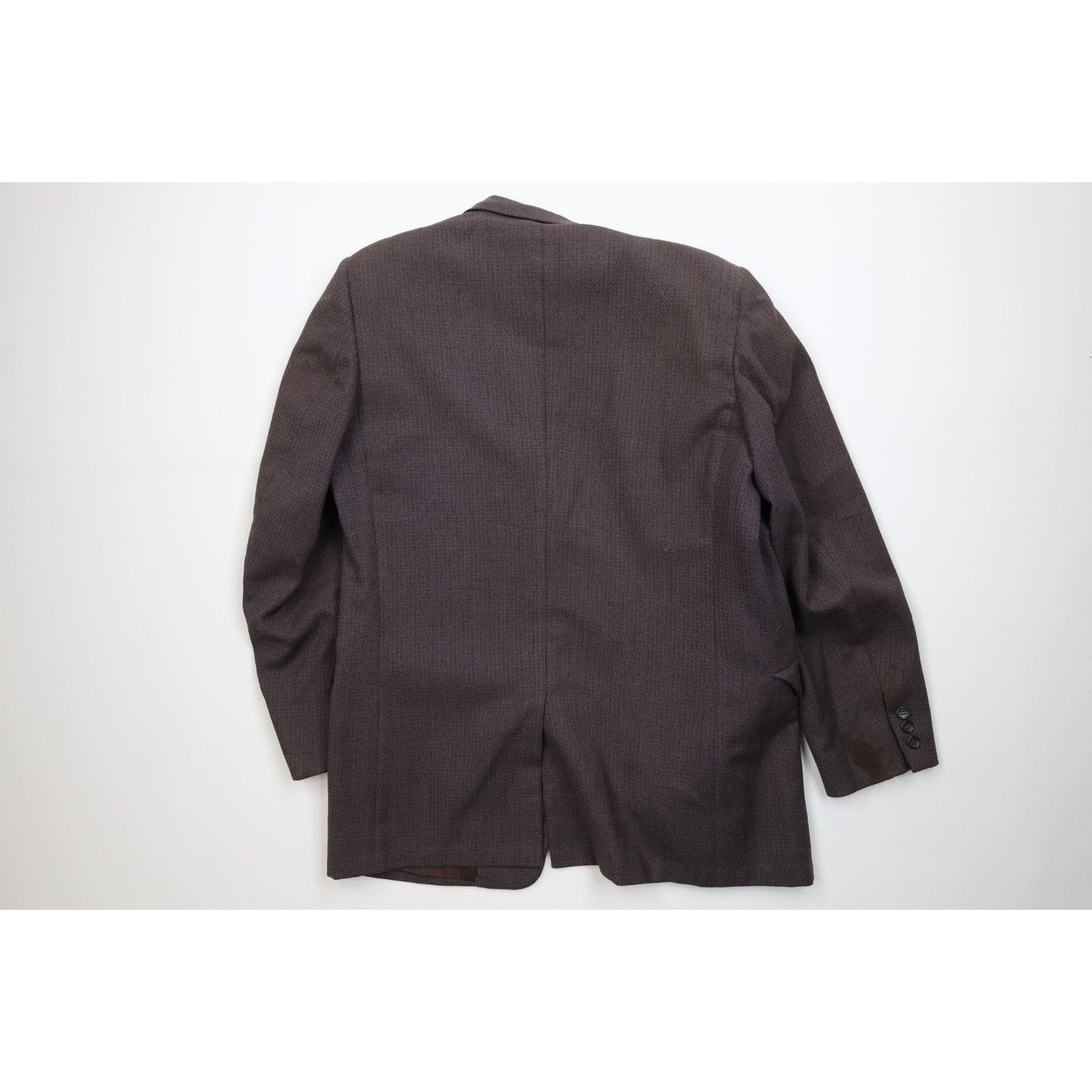 Vintage Vintage 50s 60s Rockabilly Heavy 2 Piece Wool Suit Brown Size 40R - 9 Thumbnail