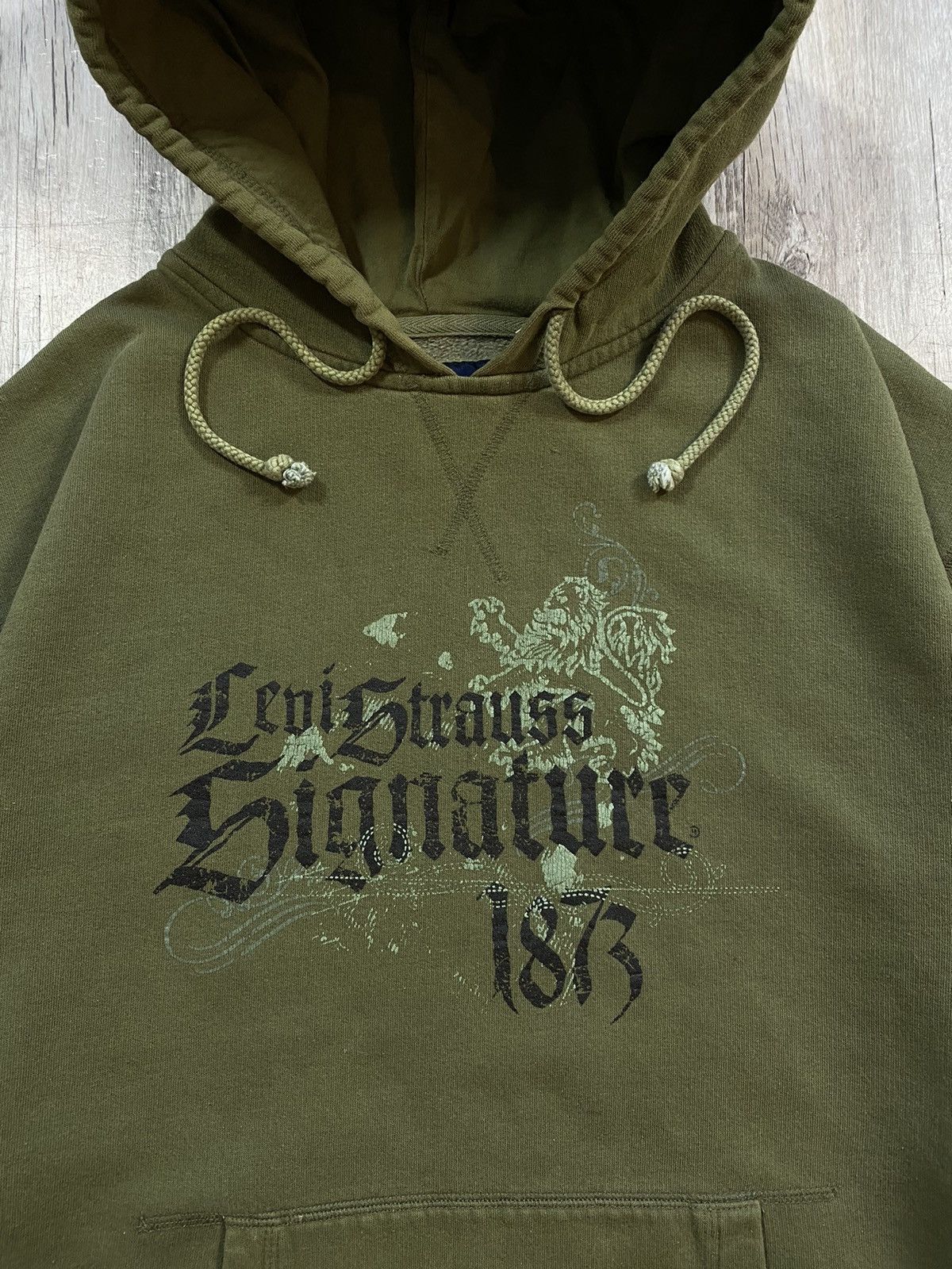 Levi's Vintage Y2K Levi’s Strauss Signature Grunge Spellout Hoodie Size US L / EU 52-54 / 3 - 2 Thumbnail