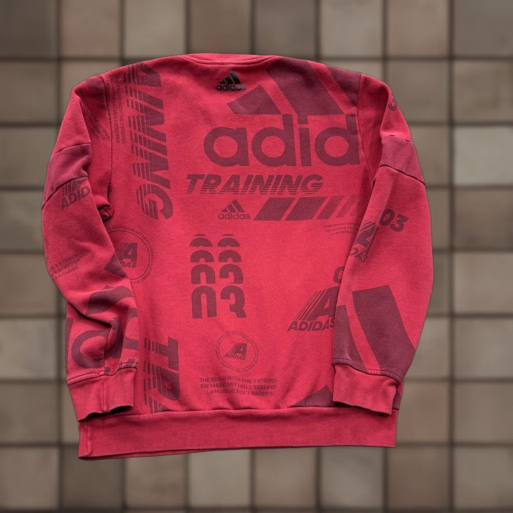 Adidas VINTAGE Adidas Sweatshirt Mens L Red Training Graphic Pullover Fleece Crewneck Size US L / EU 52-54 / 3 - 1 Thumbnail