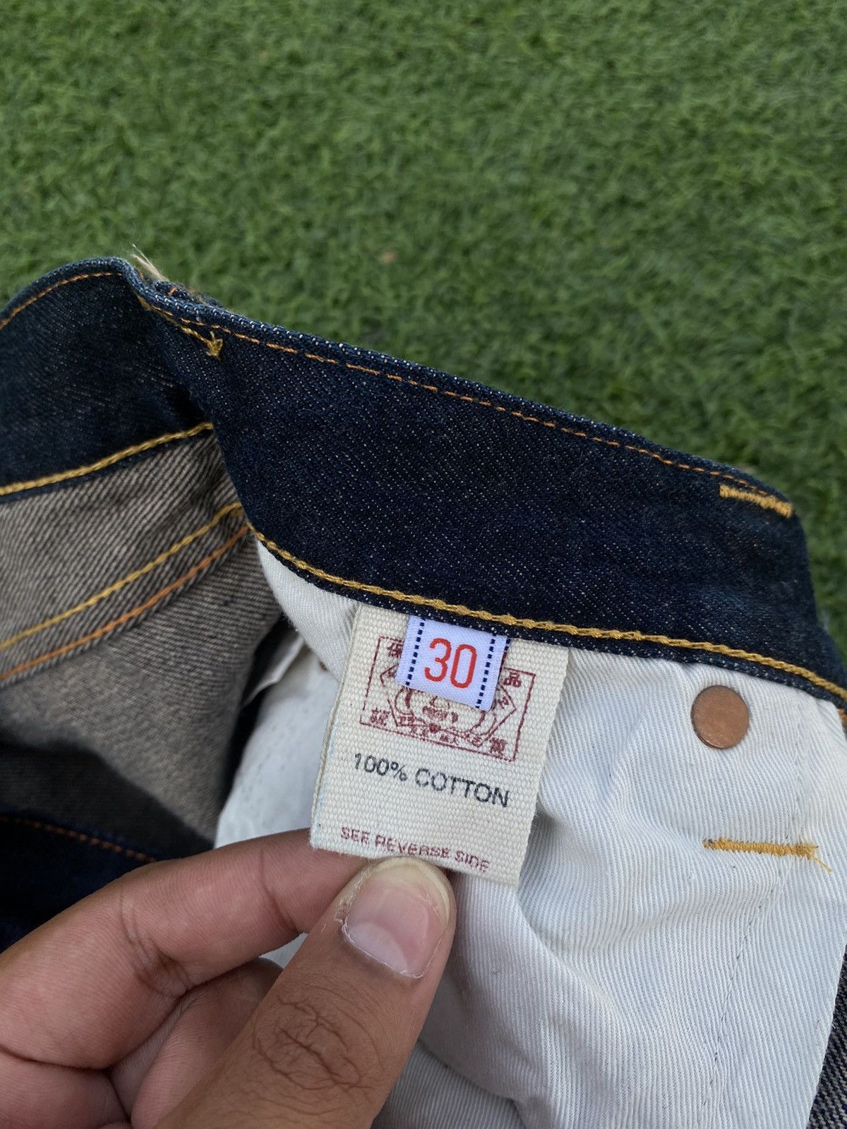 Evisu EVISU ONE GOD BRAND JEANS SELVEDGE Size US 30 / EU 46 - 10 Thumbnail