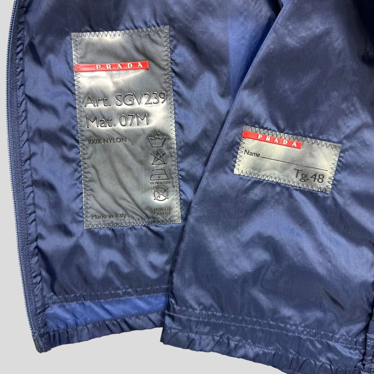 Prada Prada Sport SS99 Convertible Blue Transparent 3m Jacket IT48 Size US M / EU 48-50 / 2 - 7 Thumbnail