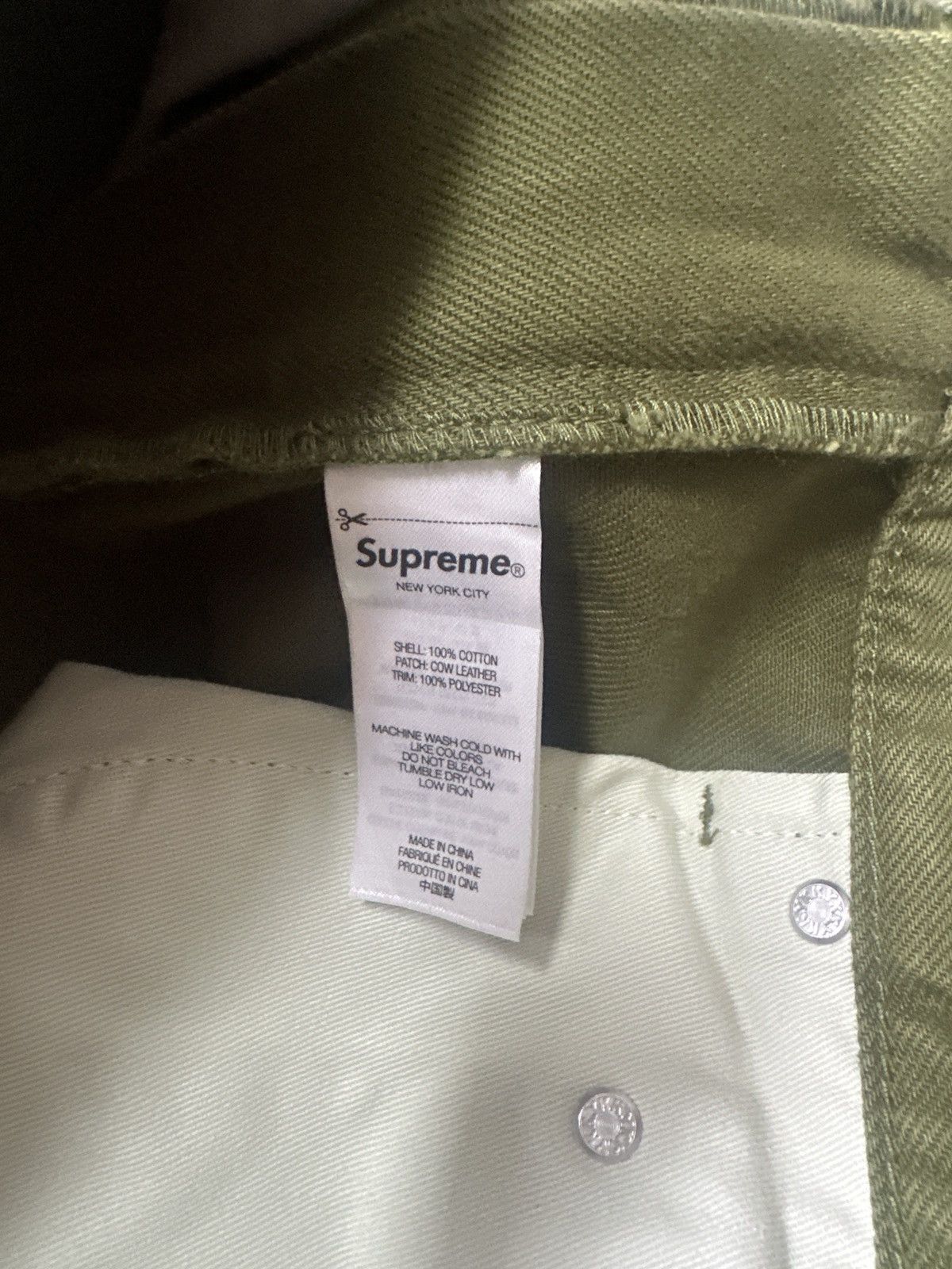 Supreme Supreme Side Logo Track Pants – Olive Green – Size 34 Size US 34 / EU 50 - 4 Thumbnail