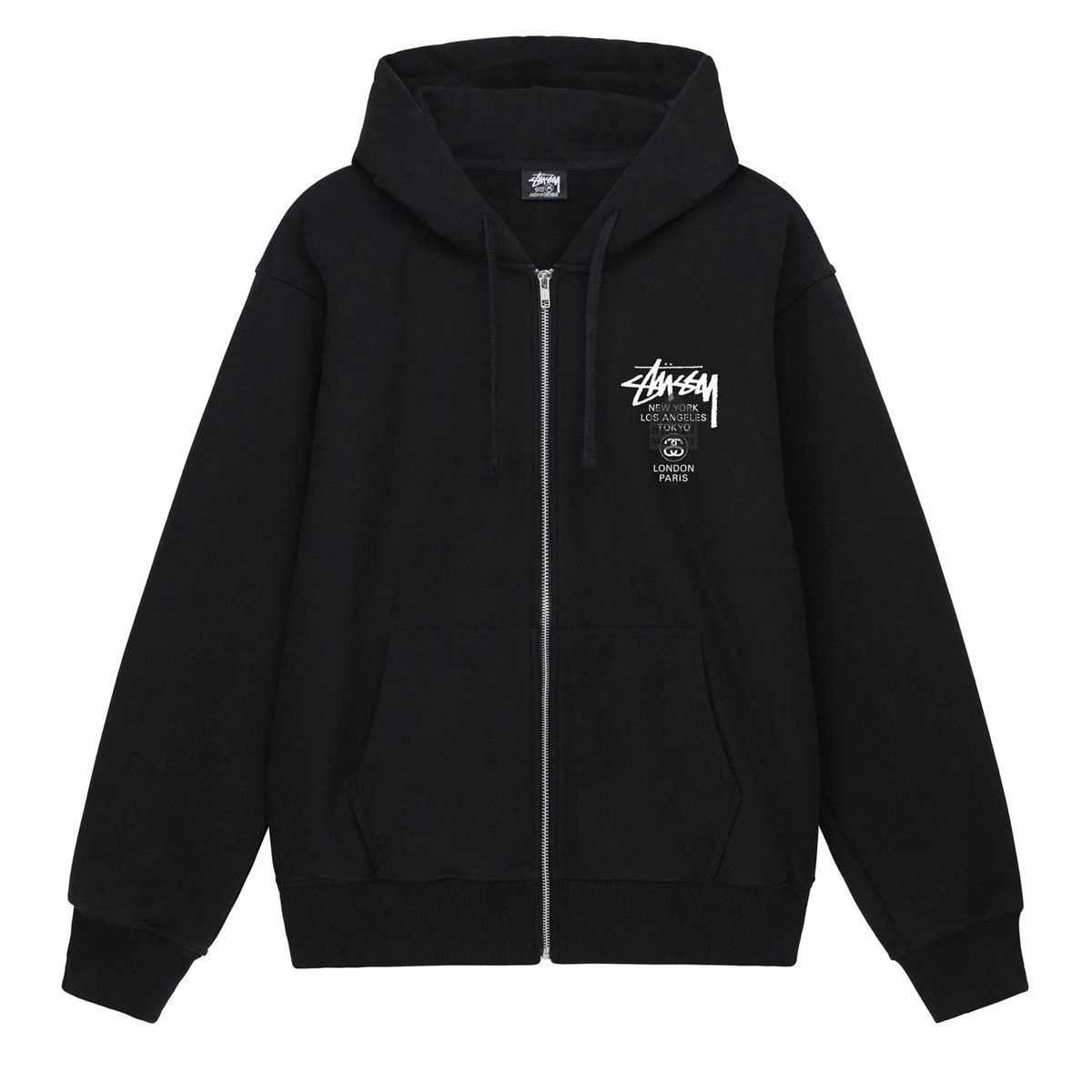 Stussy Stussy x Dover Street Market DSM World Tour Zip Up Hoodie | Grailed