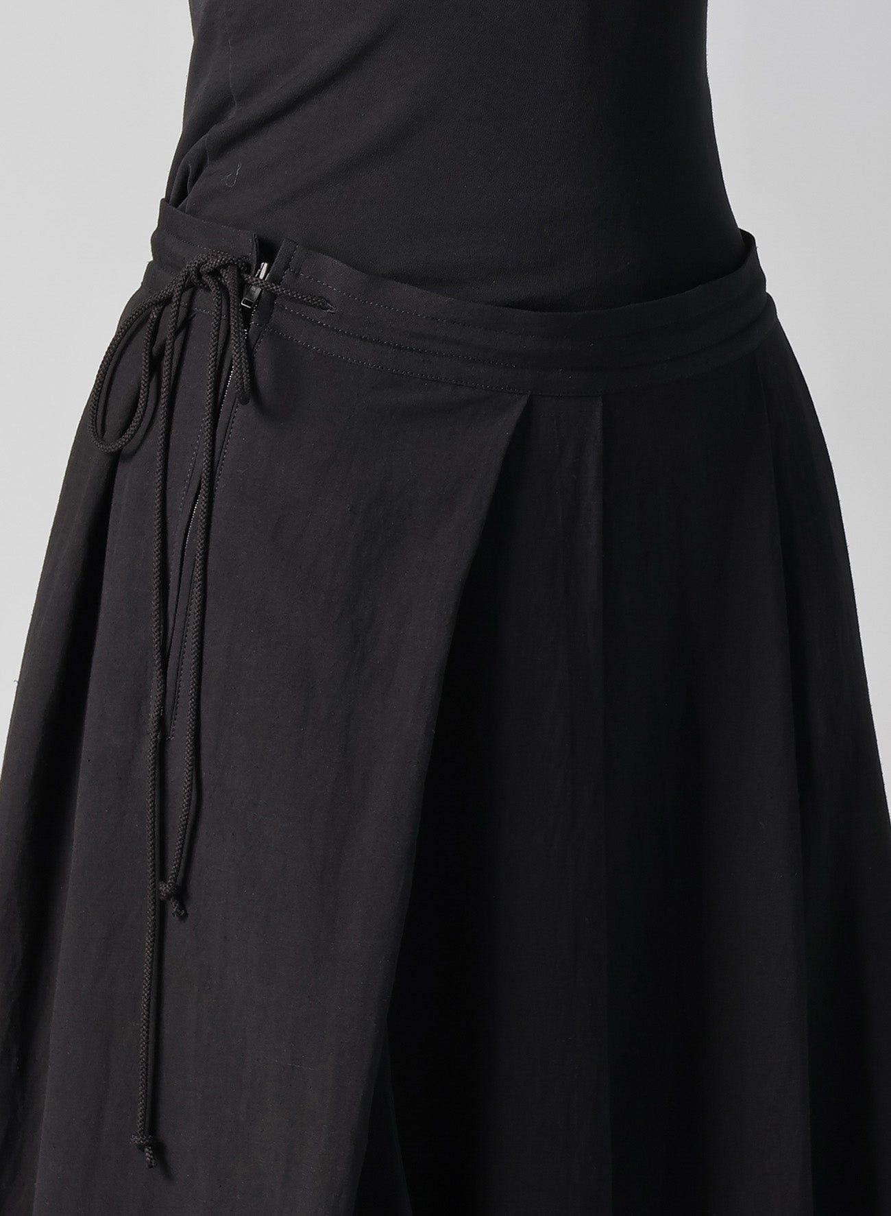 Yohji Yamamoto Yohji Yamamoto - POPLIN UNBALANCED TUCK SKIRT HAKAMA PANTS Size 31" - 7 Thumbnail