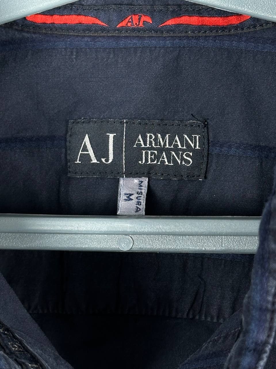 Armani Vintage Armani Jeans Striped Avant Garde Shirt Size US M / EU 48-50 / 2 - 7 Thumbnail