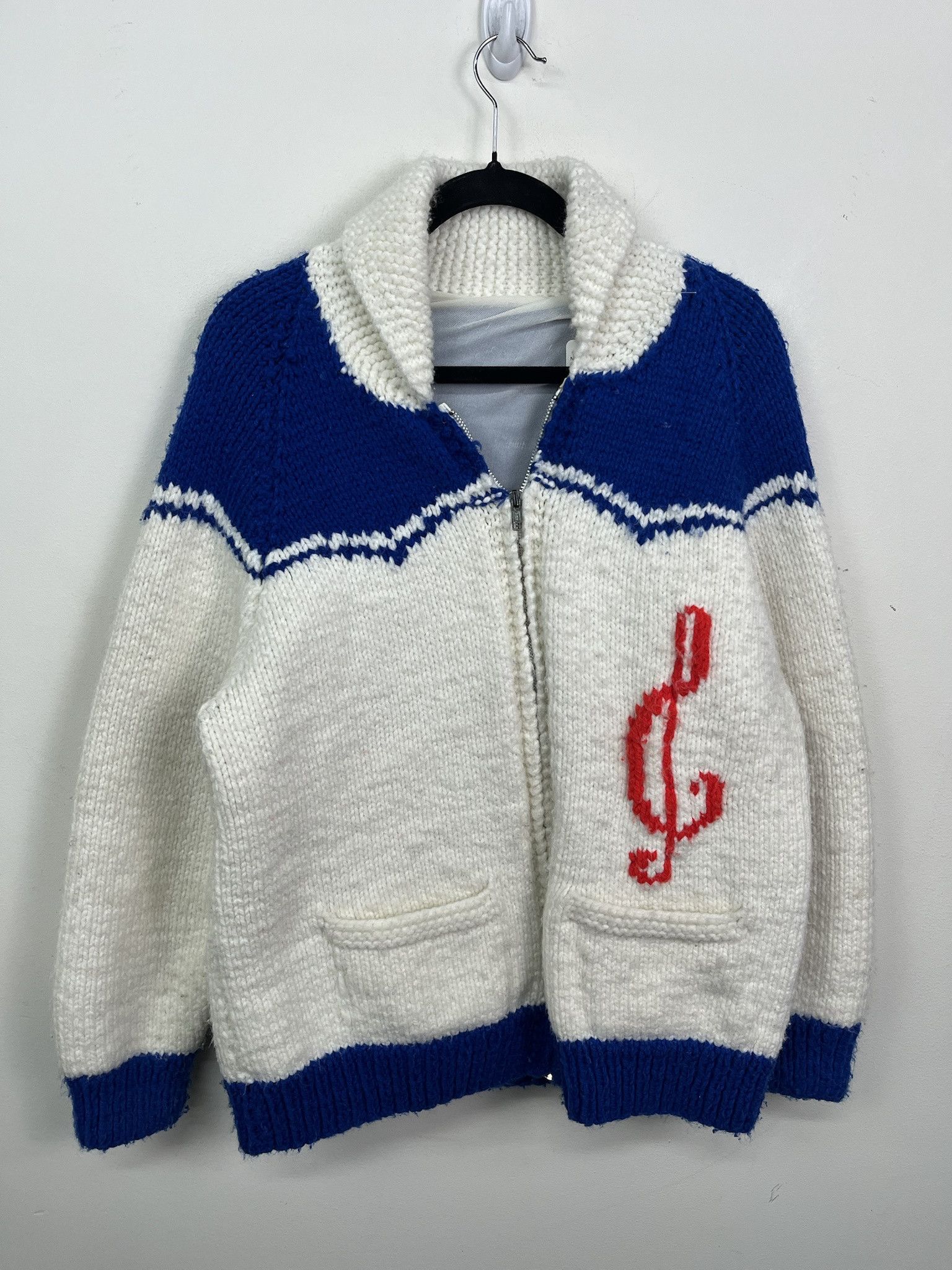 Vintage Vintage Cowichan Knit Sweater with Skull Design | Grailed