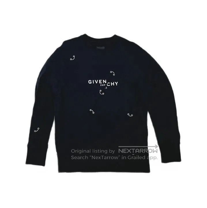 Givenchy Givenchy Logo Print Crewneck Long-Sleeve Sweatshirt. Size US L / EU 52-54 / 3 - 1 Thumbnail