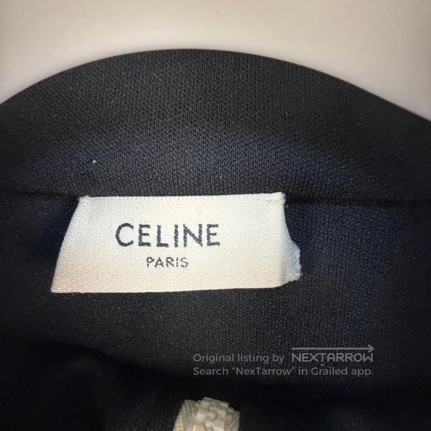 Celine CELINE Logo Embroidered Zip Stand Collar Jacket. Size US L / EU 52-54 / 3 - 4 Thumbnail