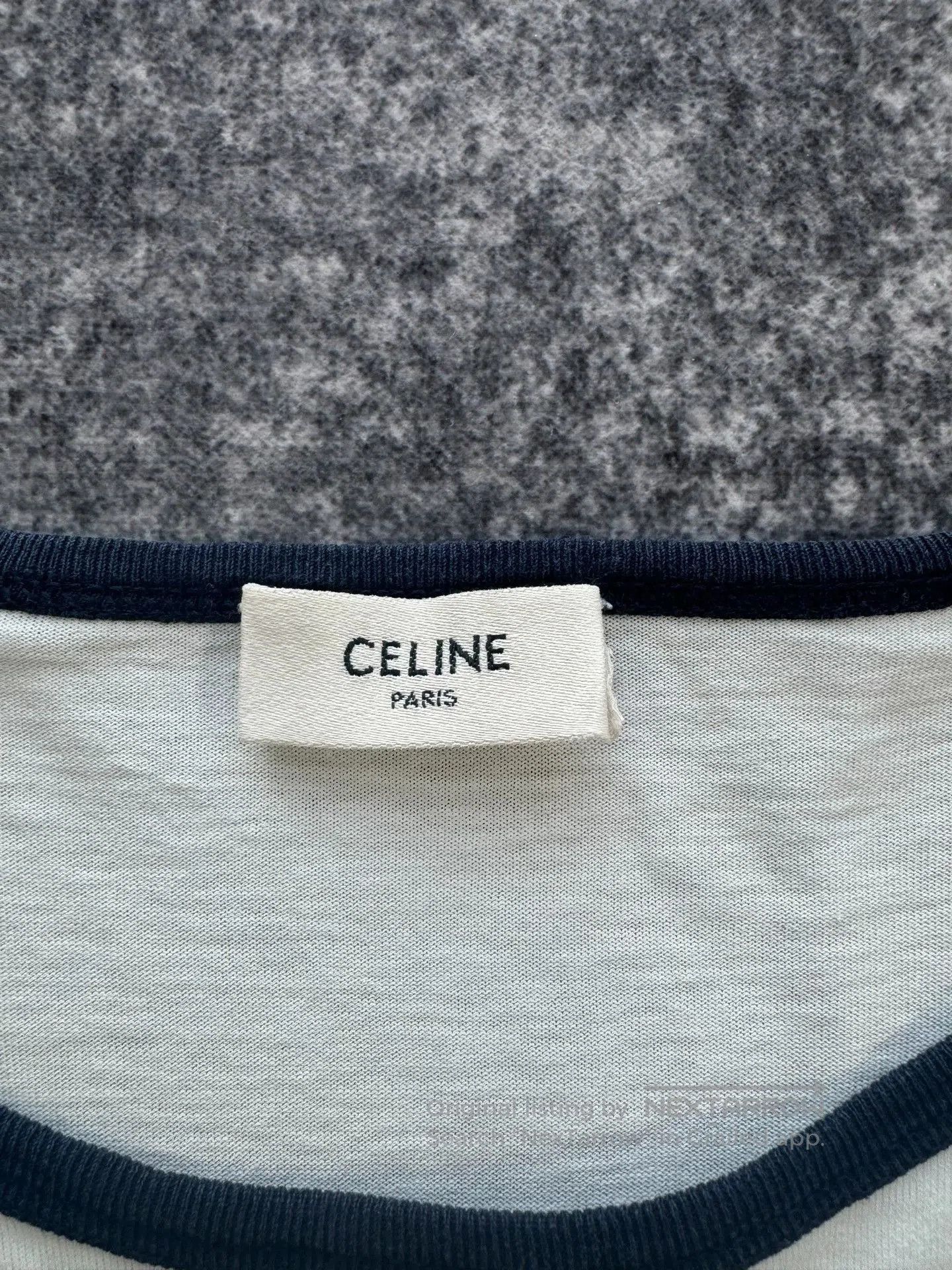 Celine Celine White Triomphe Short Sleeve. Size M / US 6-8 / IT 42-44 - 3 Thumbnail
