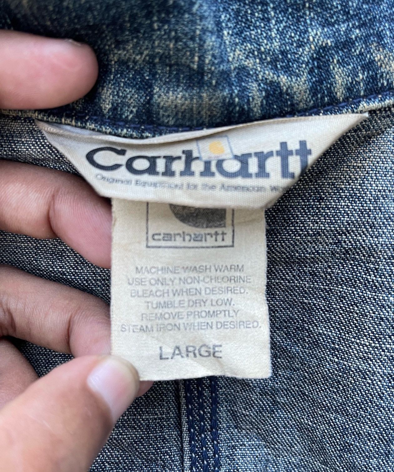 Carhartt 🔥Vintage Carhartt Men's Michigan Denim Chore Jacket Size US L / EU 52-54 / 3 - 21 Thumbnail