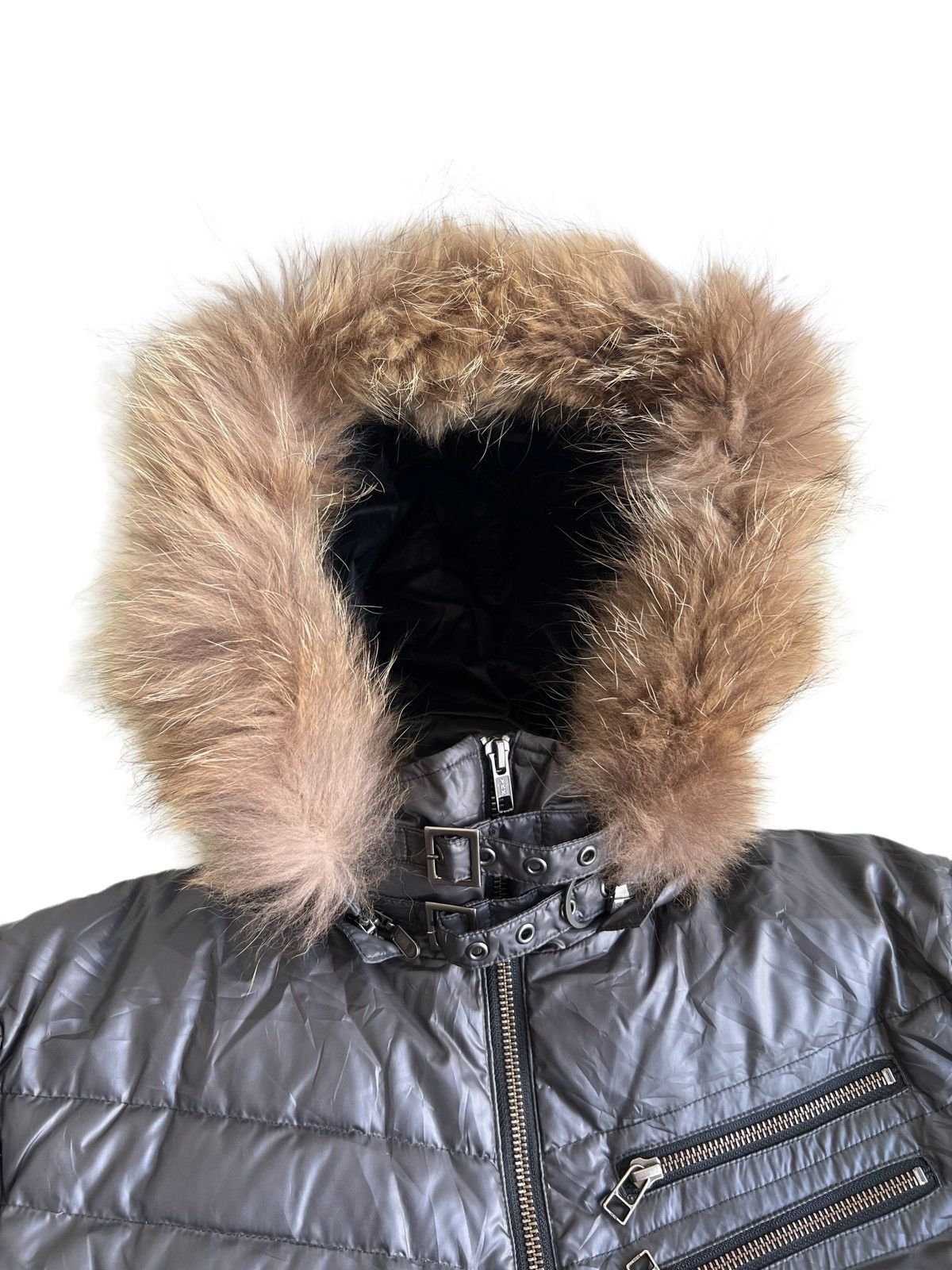 Yasuyuki Ishii 90s Racoon Fur Hoodie Eskimo Down Bomber Jacket Rupert 🇯🇵 Size US M / EU 48-50 / 2 - 5 Thumbnail