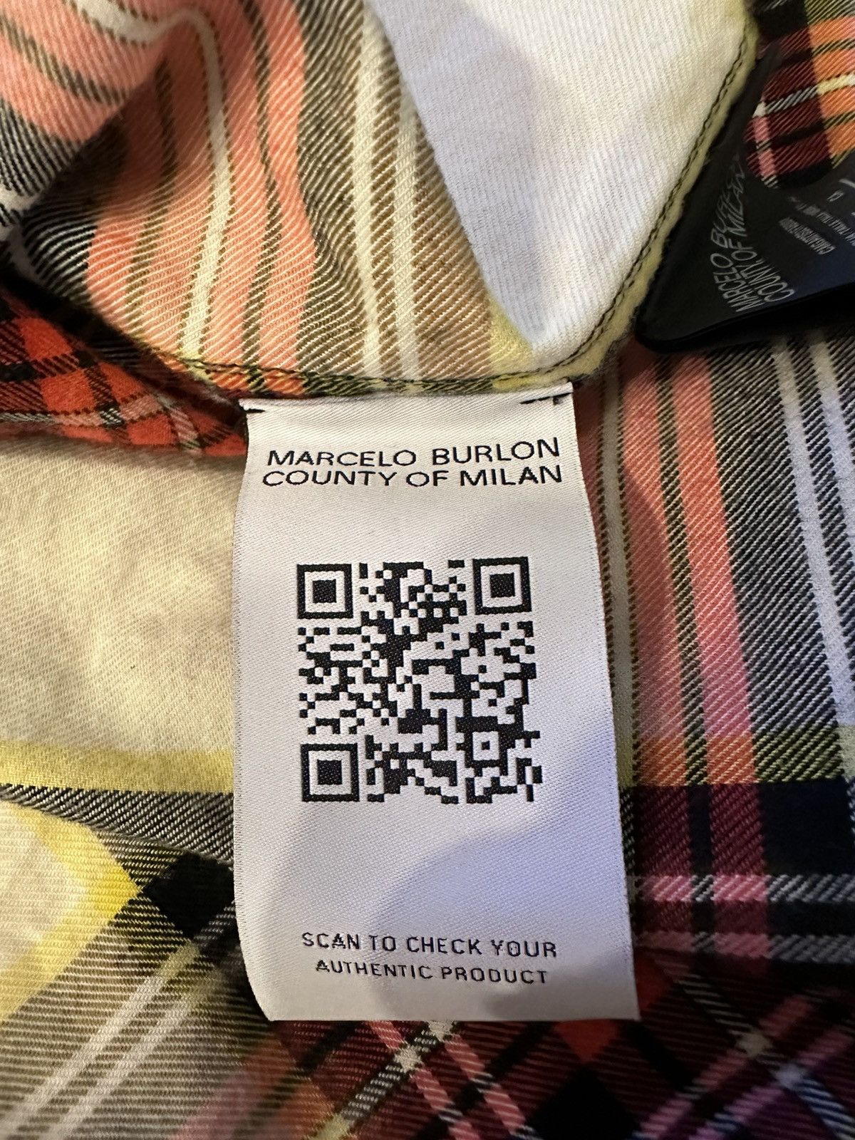 Marcelo Burlon Marcelo Burlon County of Milan Checkered Pocket Shirt Size US L / EU 52-54 / 3 - 8 Thumbnail