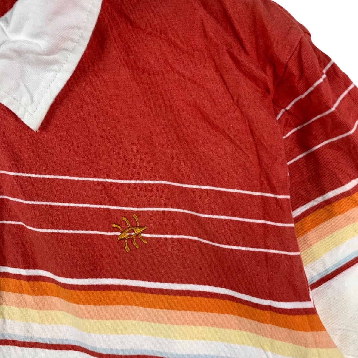 Vintage Vintage PEAKABOO HONOLULU HAWAII Striped Basil Polo Tee Size US XL / EU 56 / 4 - 5 Thumbnail