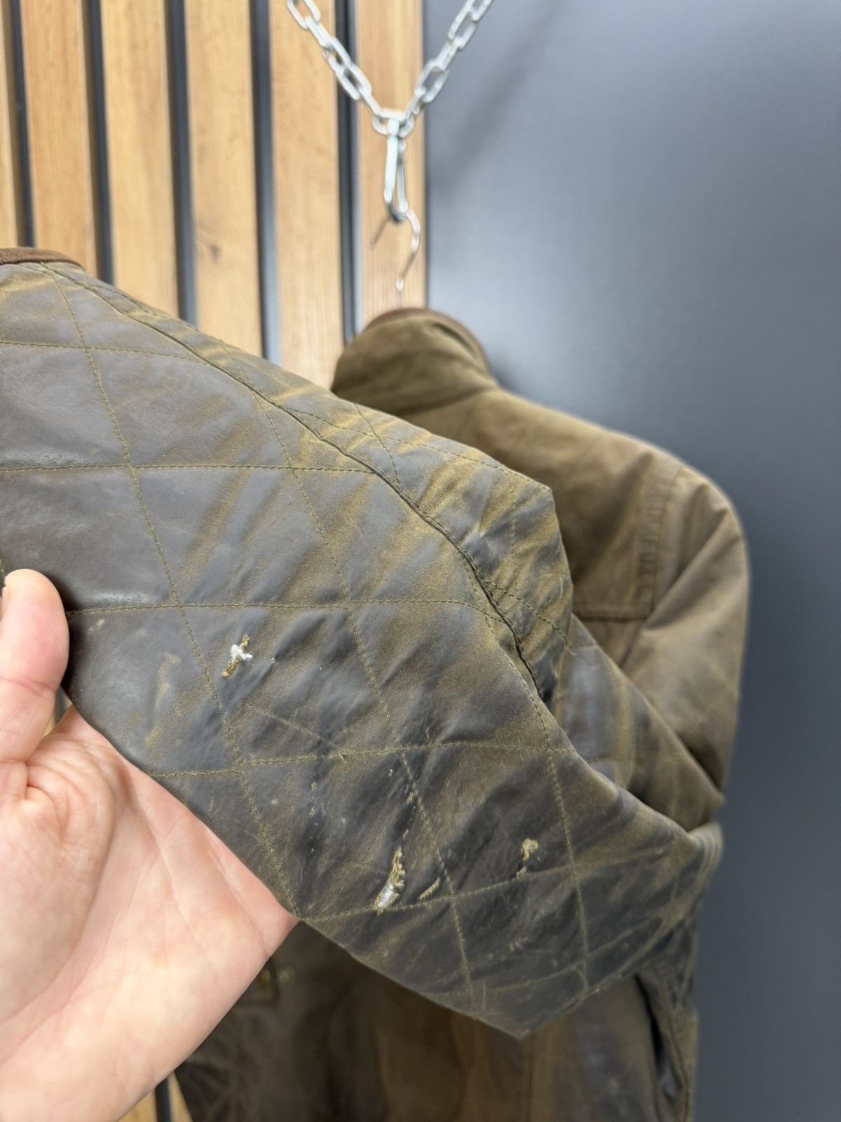 Barbour Barbour Quilted Utility Wax Jacket Size 14 Size L / US 10 / IT 46 - 18 Thumbnail