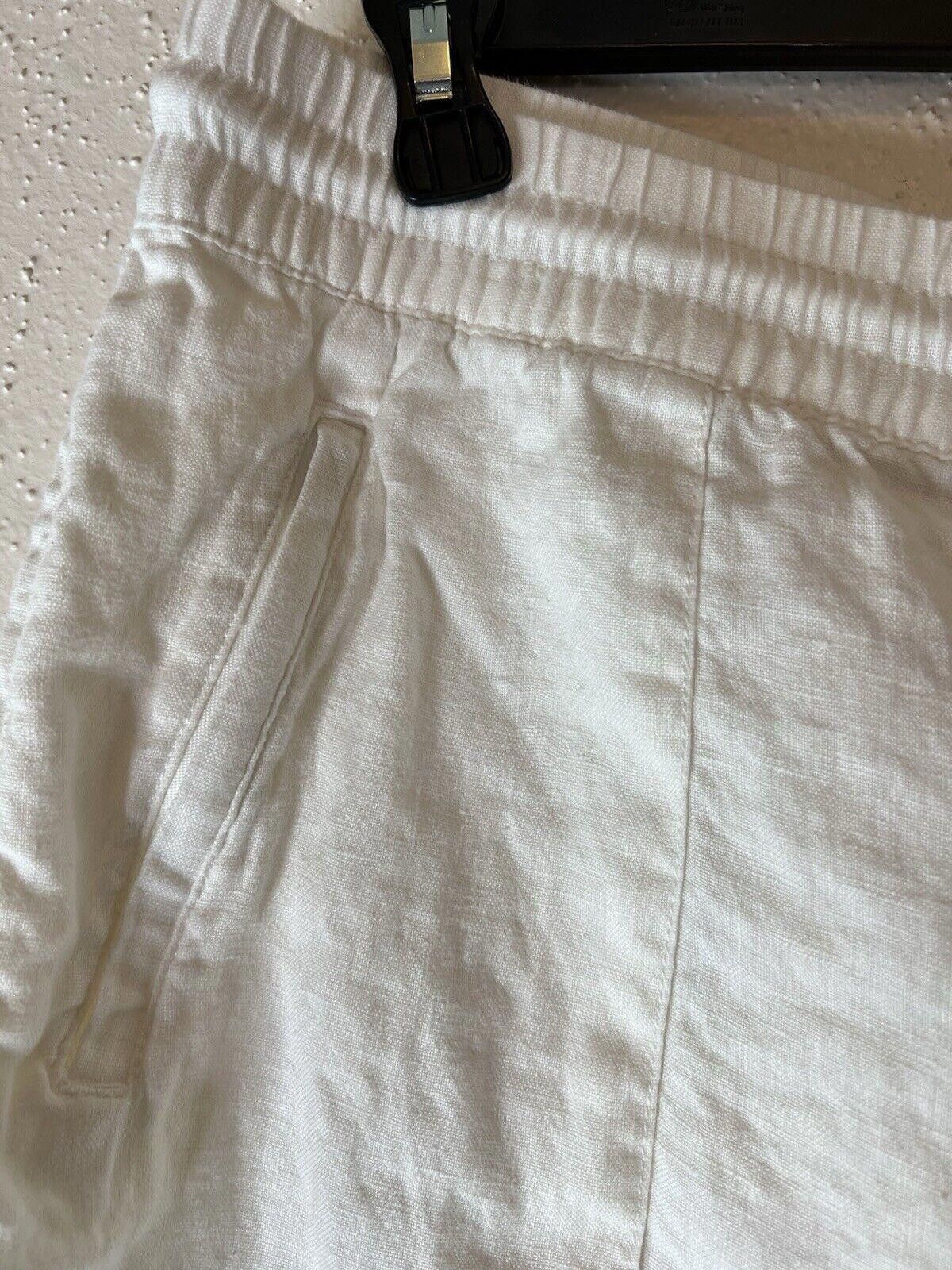 Designer Athleta Women’s Retreat Wide Leg Linen Pant Drawstring Sz 12 Size 34" / US 12 / IT 48 - 4 Thumbnail