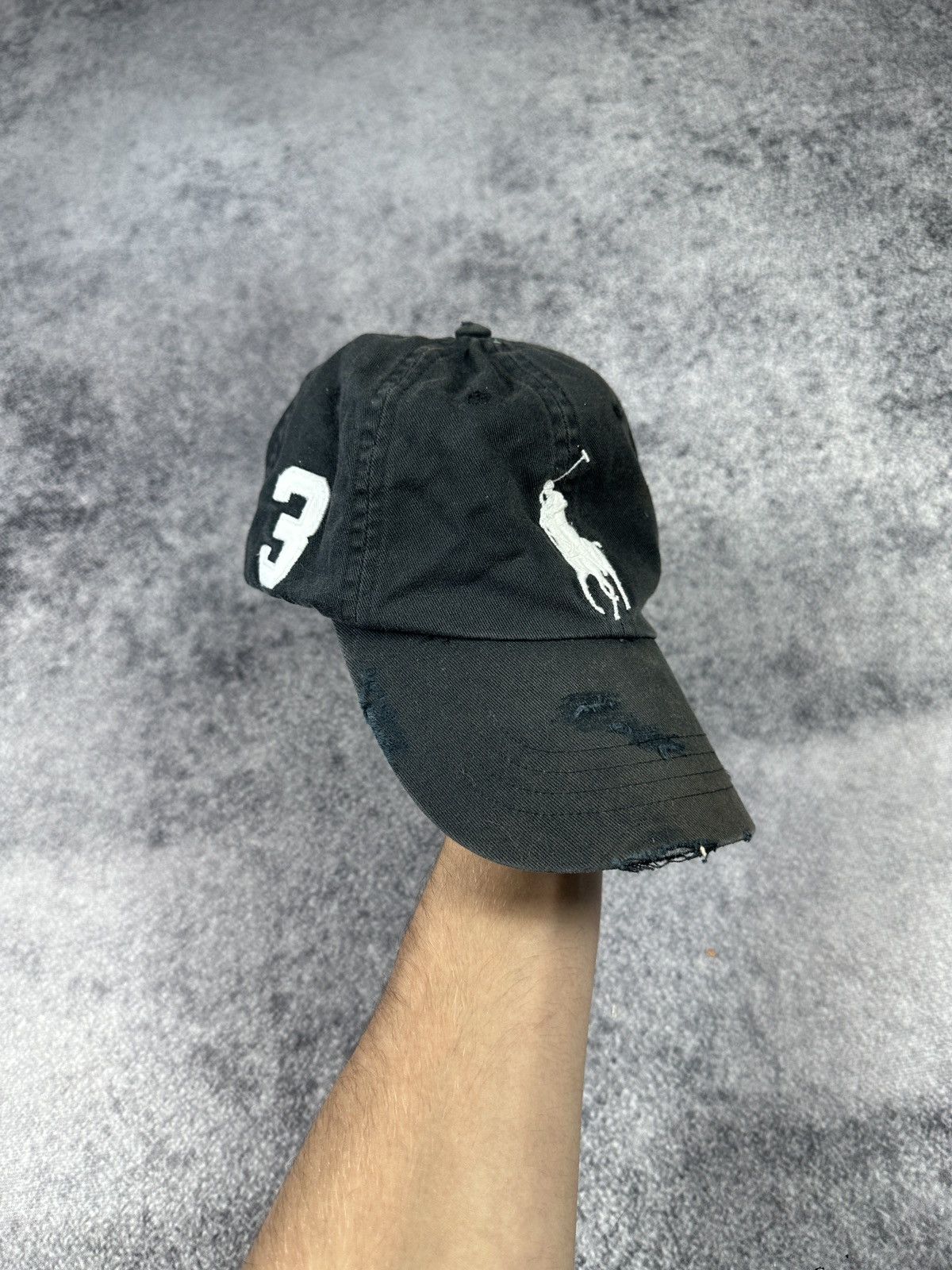 Polo Ralph Lauren Vintage Polo Ralph Lauren Black Cap Avant Garde USA 90s logo Size ONE SIZE - 1 Thumbnail
