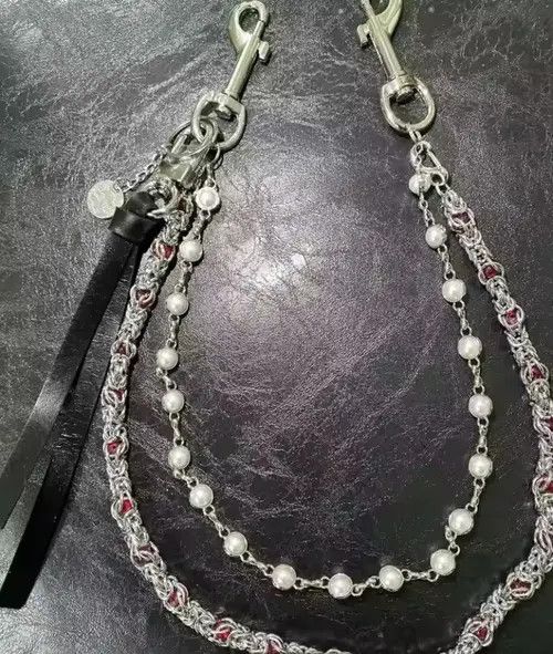 Japanese Brand Michiru x Arai 2 Layer Natural Echo Pearled Wallet Chain Size ONE SIZE - 1 Thumbnail