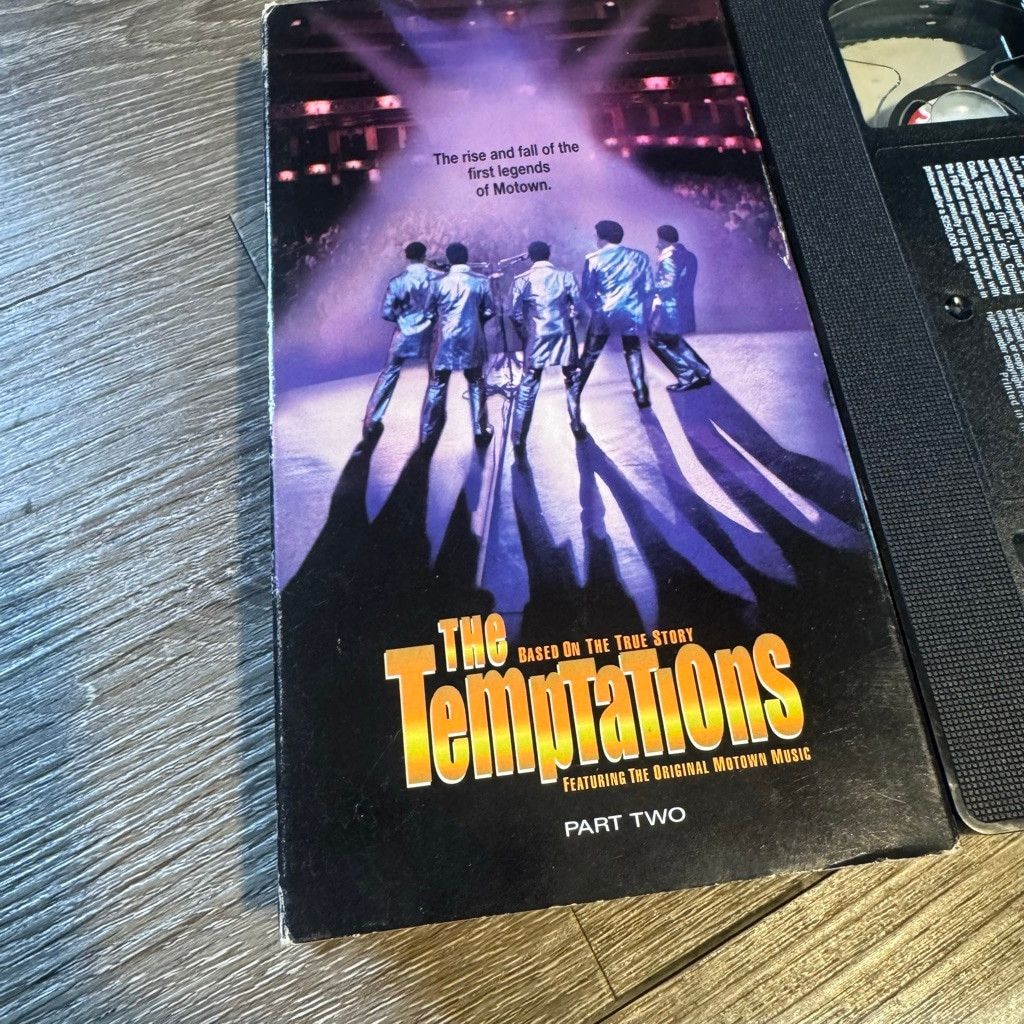 Vintage 1998 The Temptations NBC Home Video Part Two VHS Black Purpl Size ONE SIZE - 3 Thumbnail