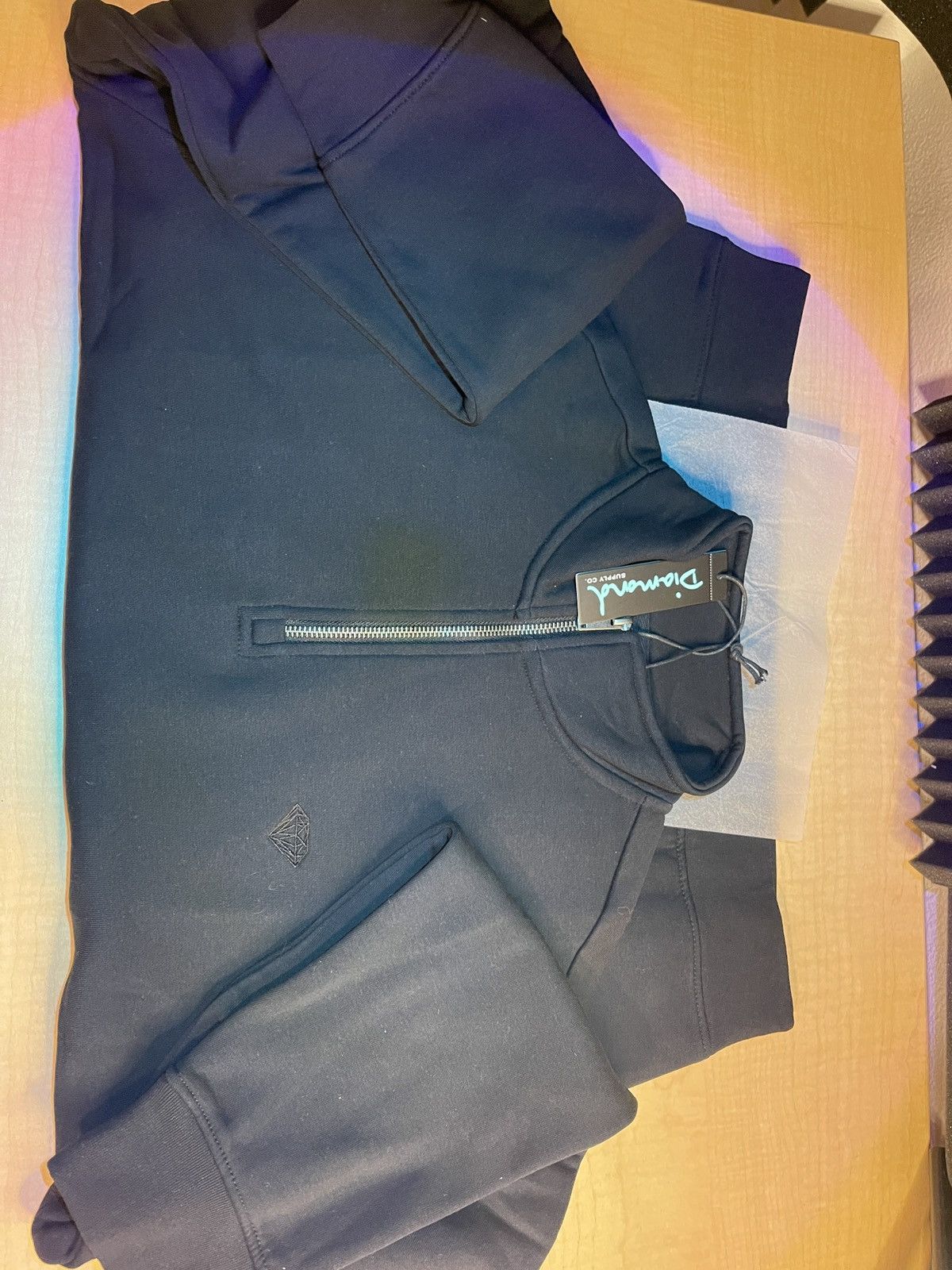 Diamond Supply Co. Diamond Supply Uni 1/4 Zip Crewneck Sweatshirts L, Black Size US L / EU 52-54 / 3 - 1 Thumbnail