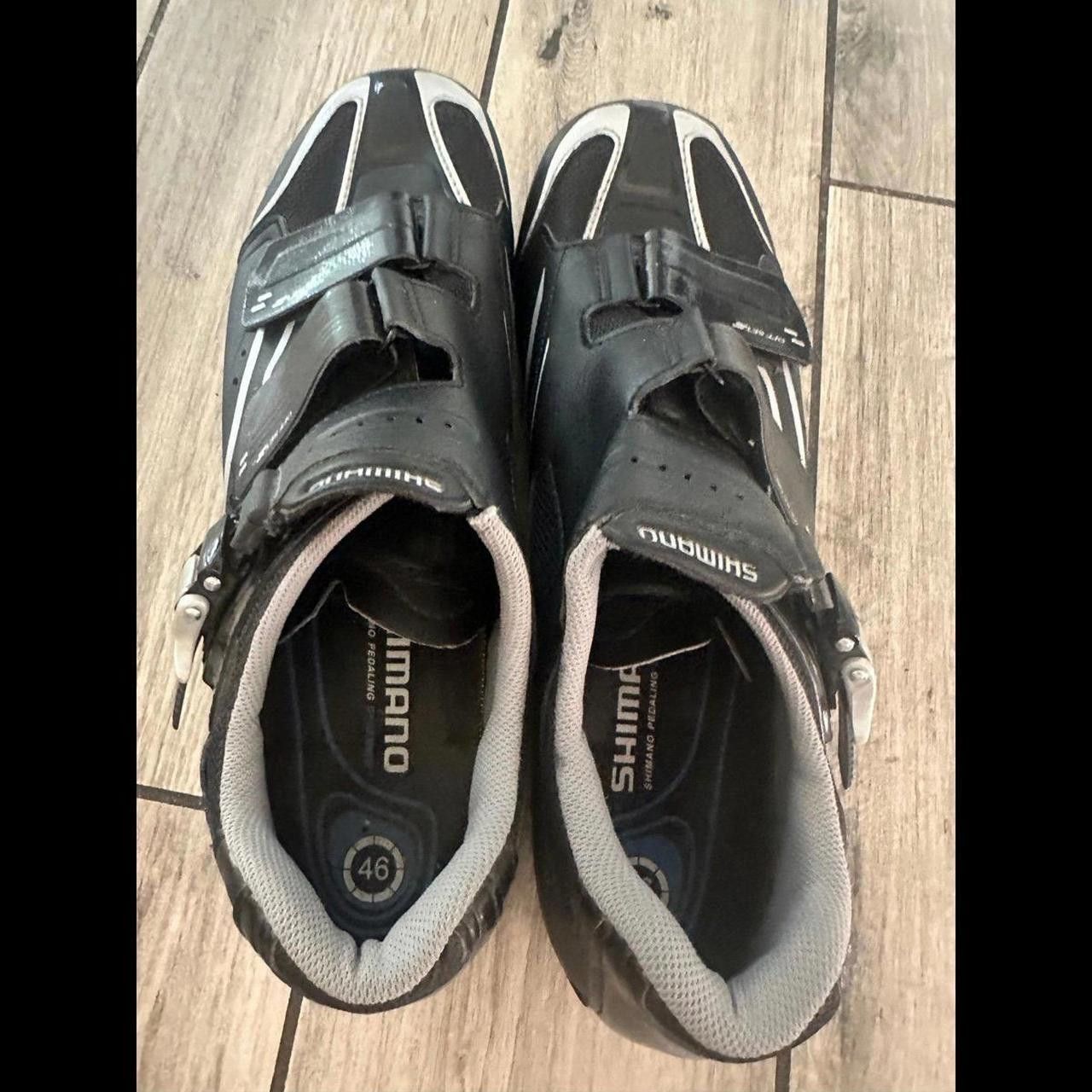 Designer Used Black Shimano Road Cycling Size US 12 / EU 45 - 5 Thumbnail