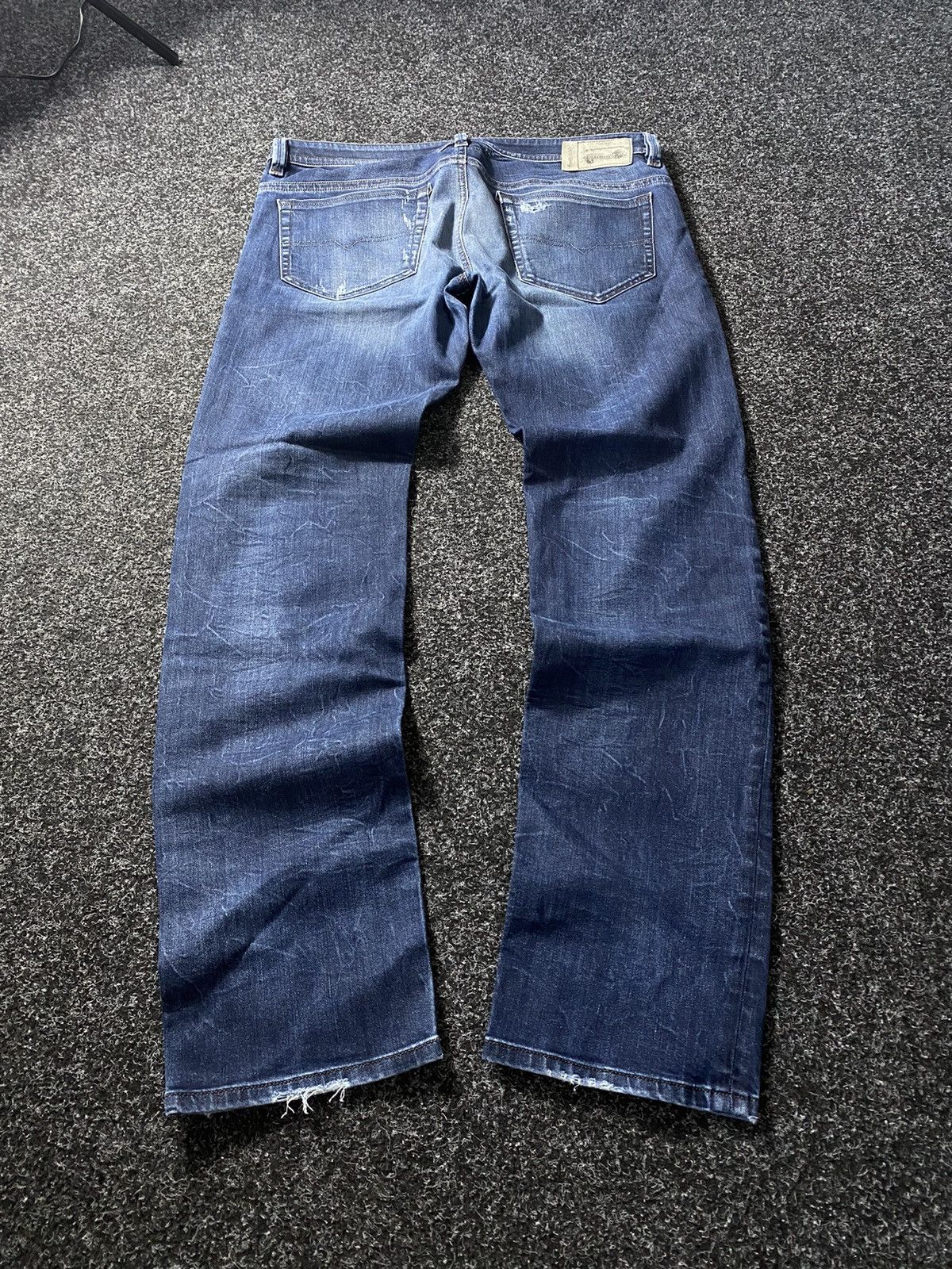 Diesel × Japanese Brand Opium Diesel Distressed Blue Punk Gothic Jeans Mens Owens Size US 36 / EU 52 - 3 Thumbnail