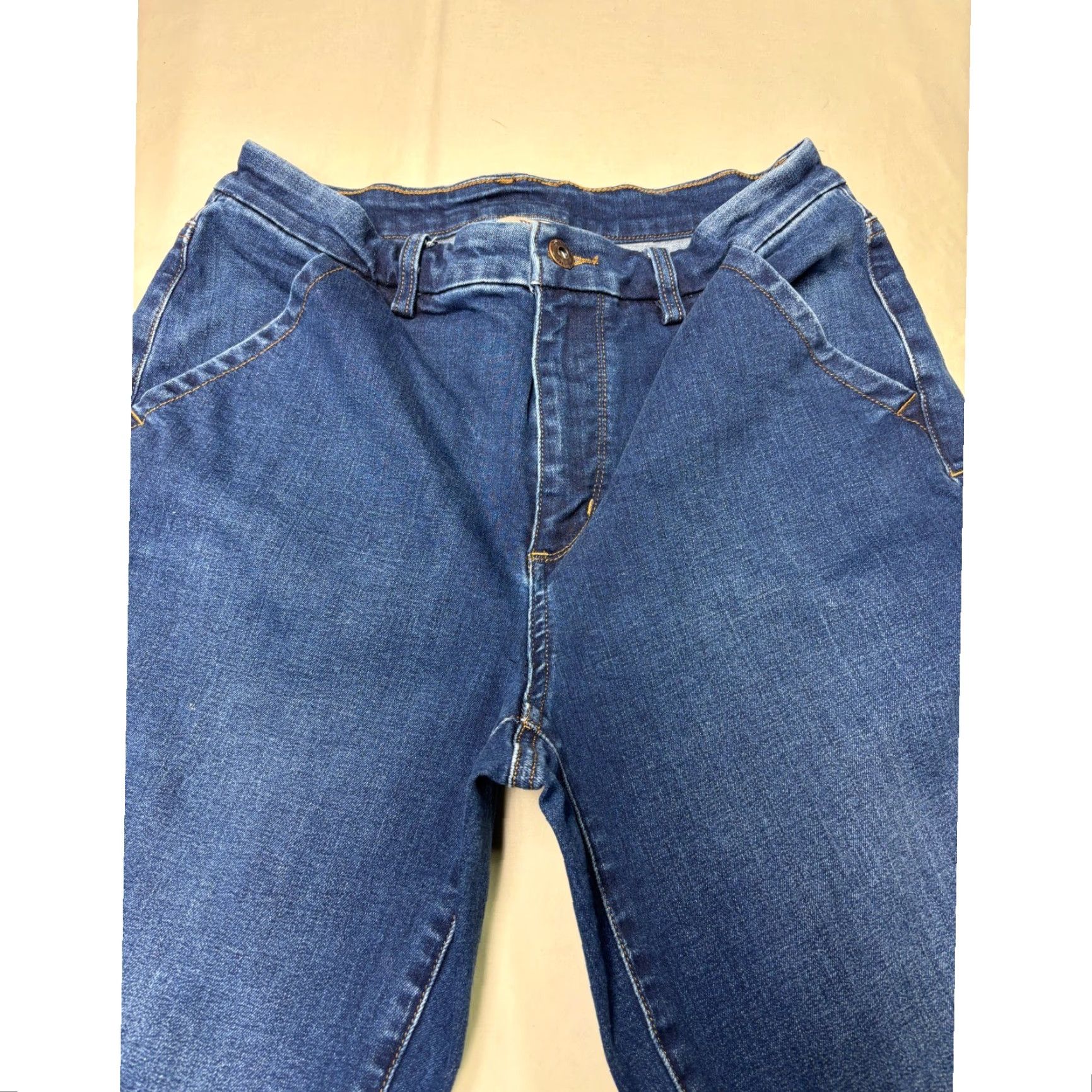 Duluth Trading Company Duluth Trading Co Womens Jeans Flared 5-Pocket Dark Wash Denim Cotton Blend Zip Button Stretch Inseam 33in W28 L32 Size 28" / US 6 / IT 42 - 2 Thumbnail