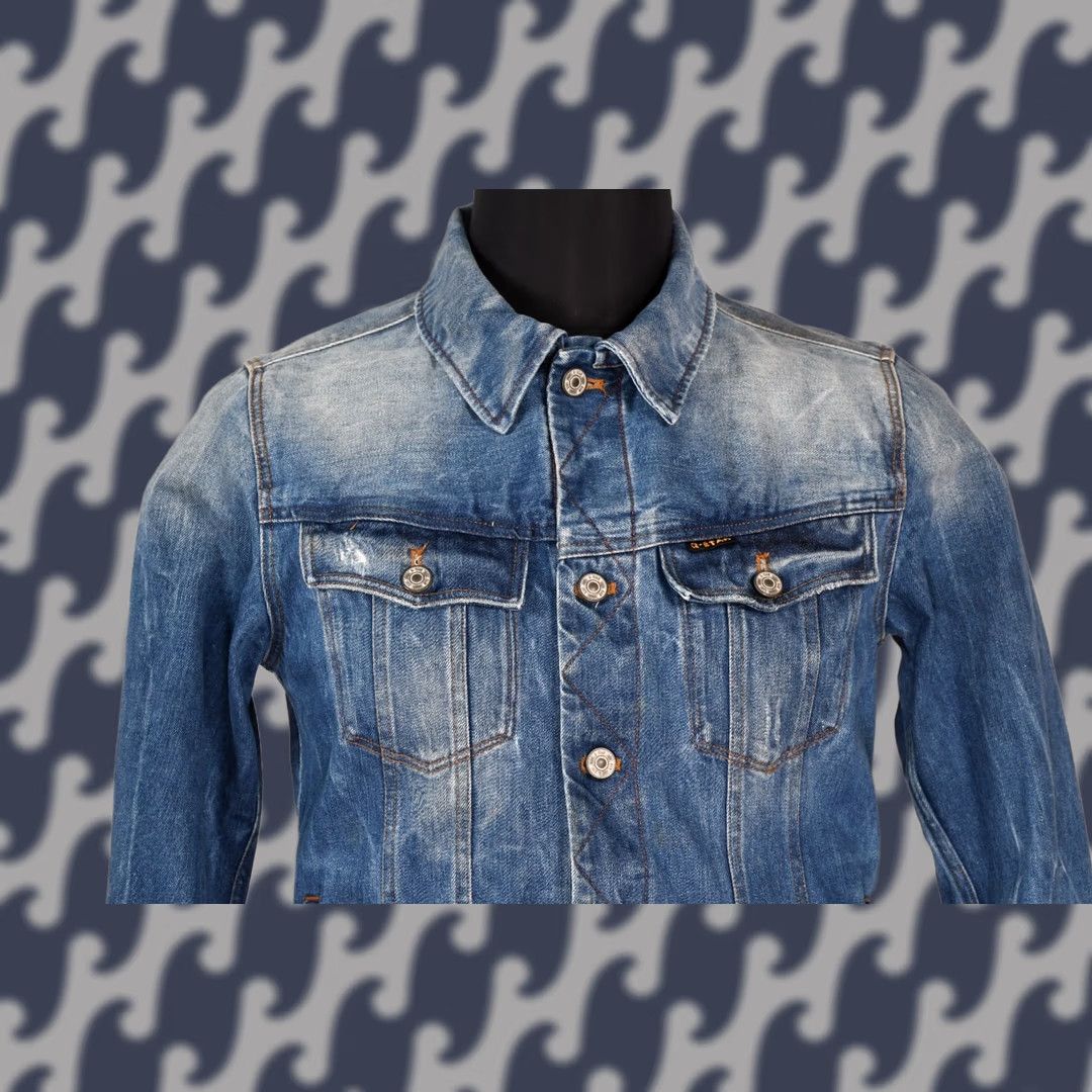 G-Star G-Star Slim Tailor 3D Denim Jacket L Mens Blue Jeans Jacket Size US L / EU 52-54 / 3 - 1 Thumbnail