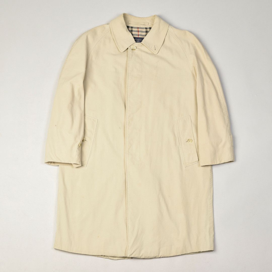 image of Burberry Cotton Trench Coat Beige 44, Men's (Size Small)