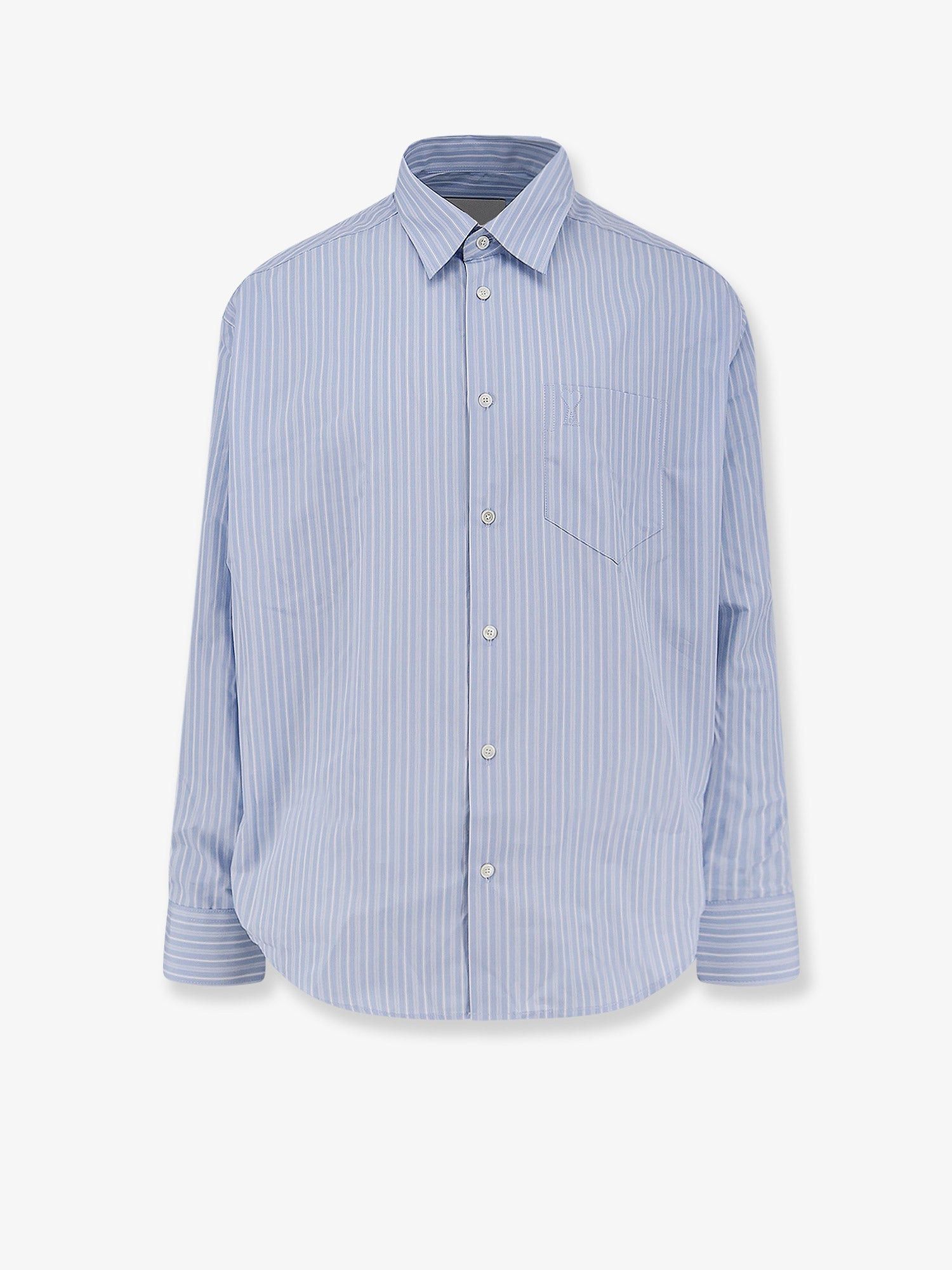 AMI Striped Cotton Shirt Size US XL / EU 56 / 4 - 1 Thumbnail