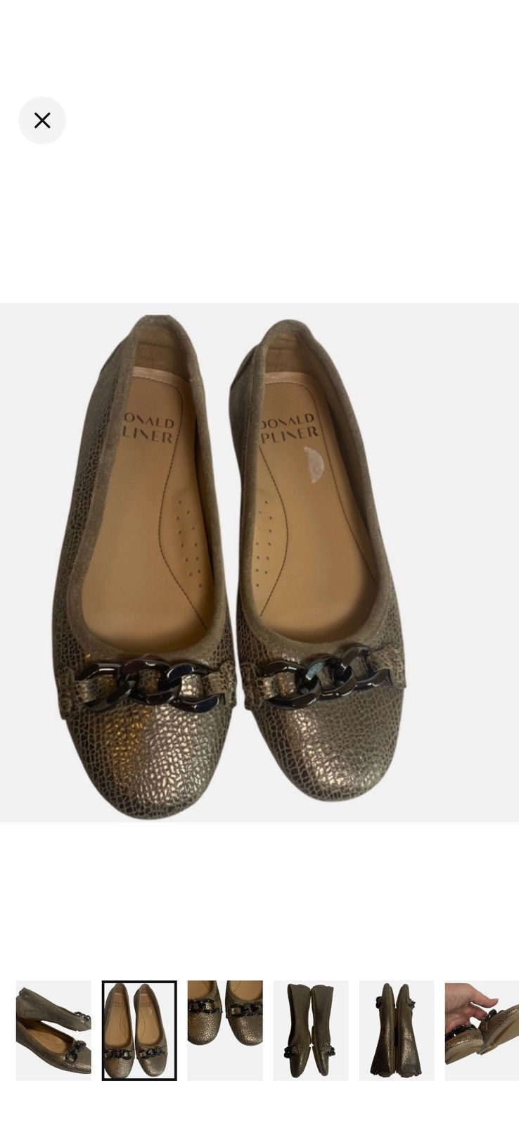 Donald Pliner Donald Pliner Leather Ballet Flat Meets Driving Moccasin Size US 6.5 / IT 36.5 - 2 Thumbnail