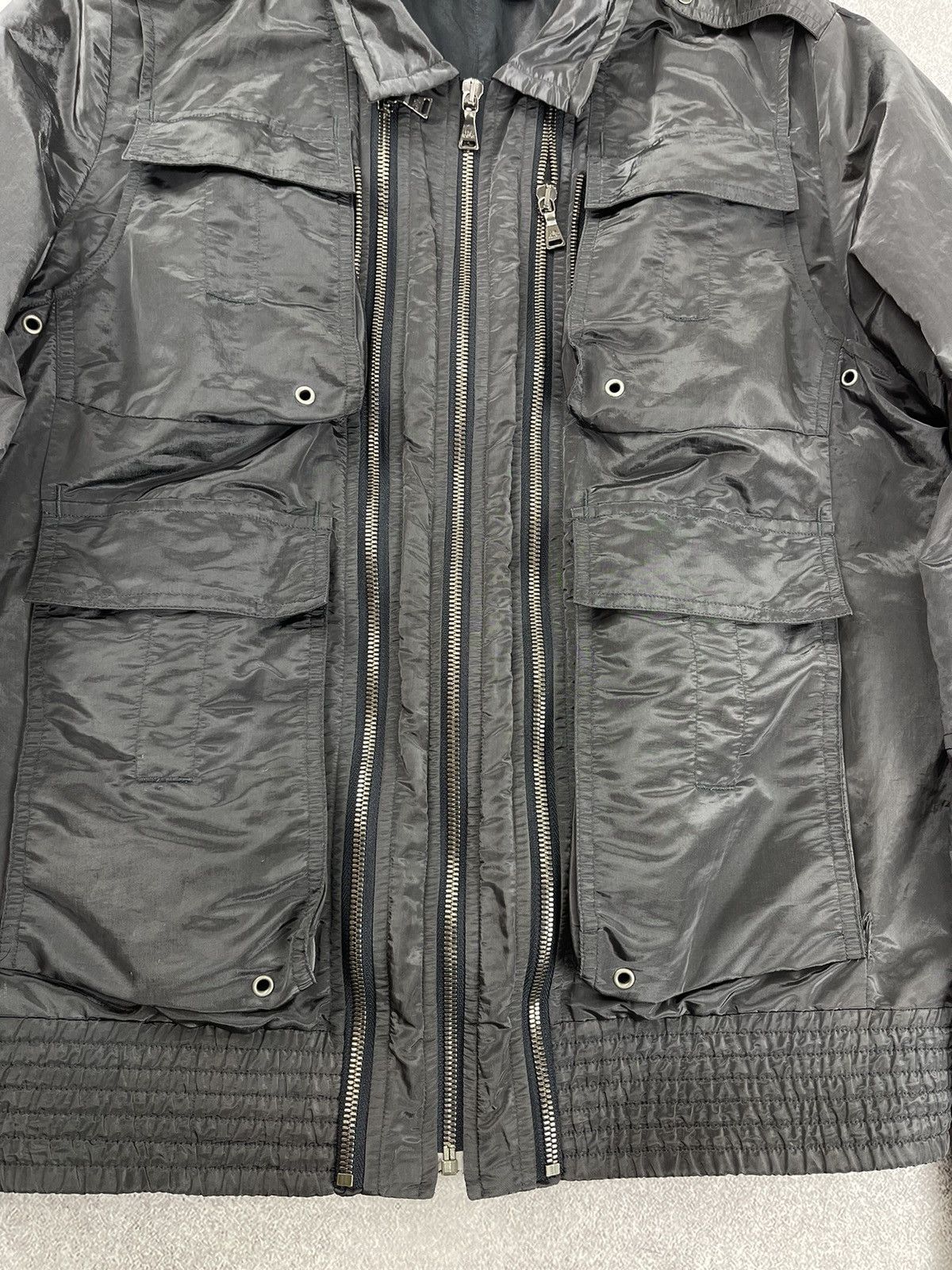 Neil Barrett Nylon Multipocket Zip Jacket Size S