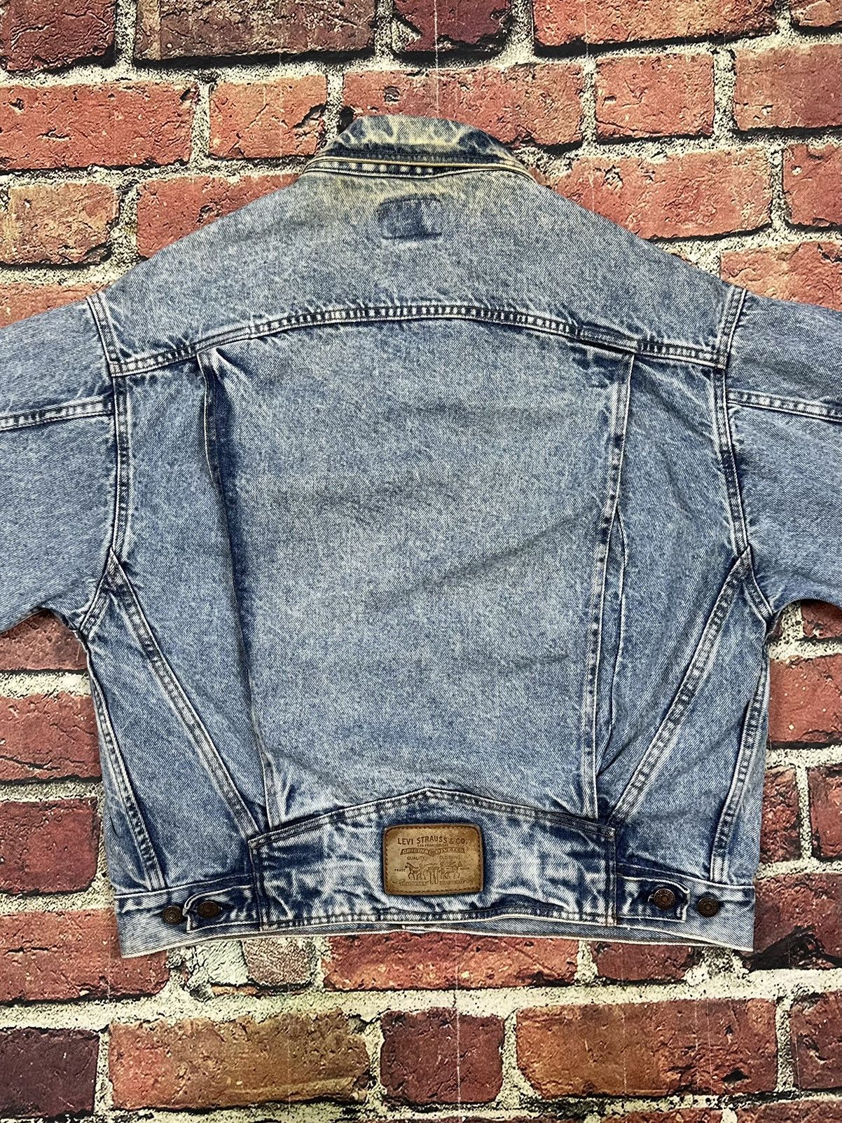 Levi's Vintage 80s Levis Denim Acid Trucker Jacket USA 75068 0219 Size US M / EU 48-50 / 2 - 4 Thumbnail