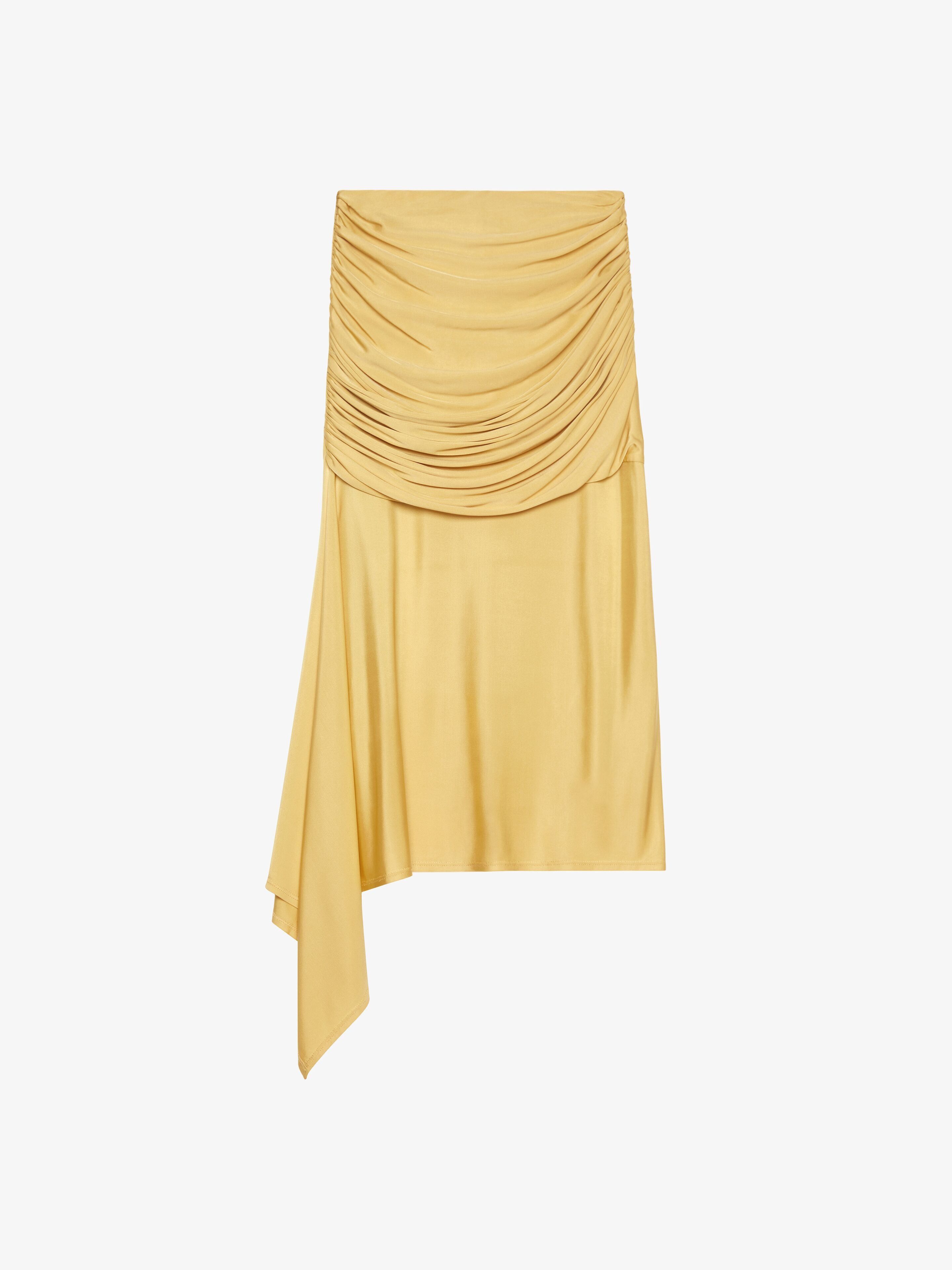 Givenchy o1srvl11e0125 Draped Skirt In Jersey in Yellow Size 27" / US 4 / IT 40 - 1 Thumbnail