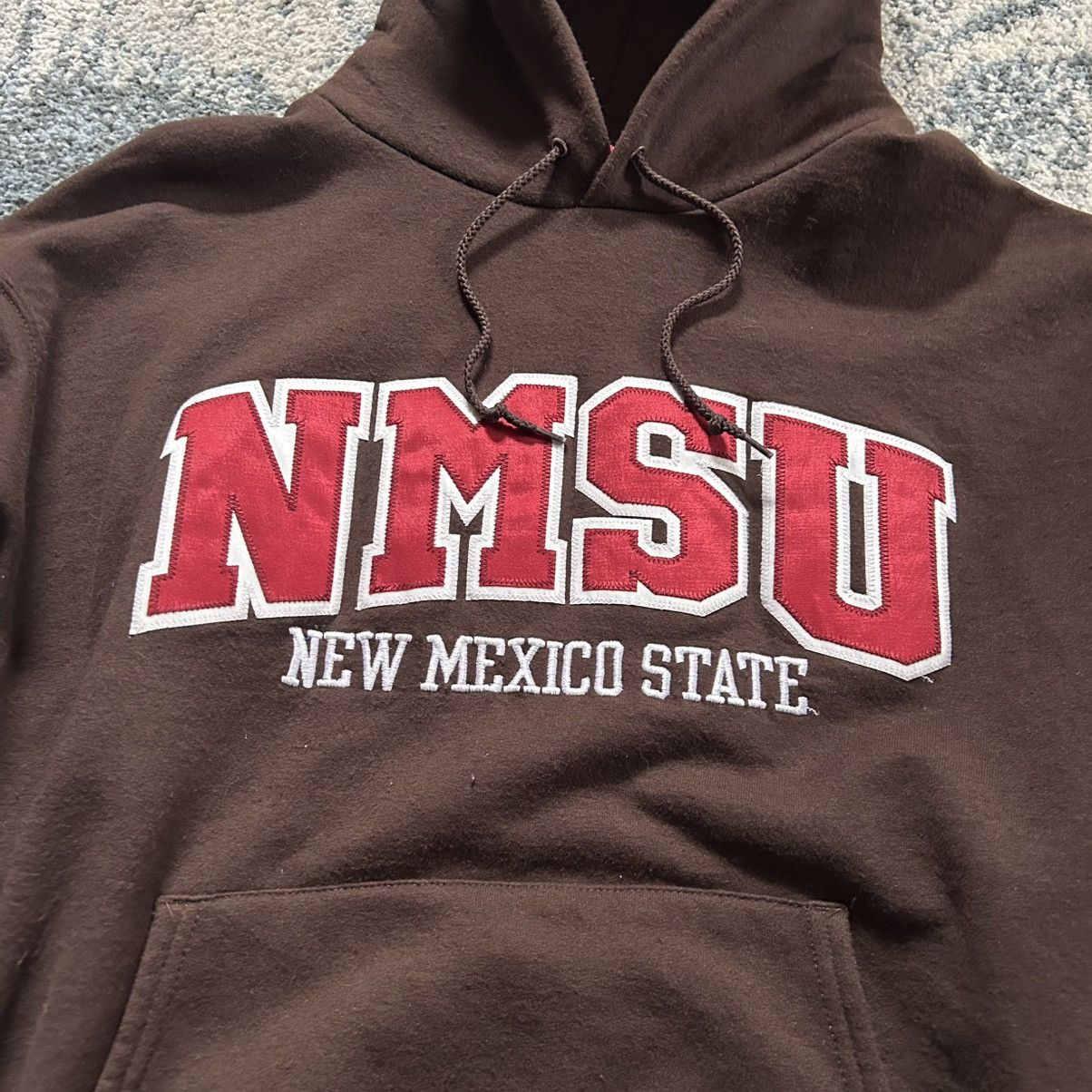 Champion NMSU BROWN BURGUNDY CREAM TACKLE TWiLL REVERSE WEAVE HOODiE Size US L / EU 52-54 / 3 - 4 Thumbnail