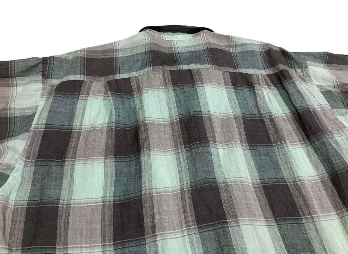 Issey Miyake × Japanese Brand × Mr. Junko 🔥80s Vintage Mr. Junko Koshino Flannel Linen Shirt Oversized Size US XL / EU 56 / 4 - 5 Thumbnail