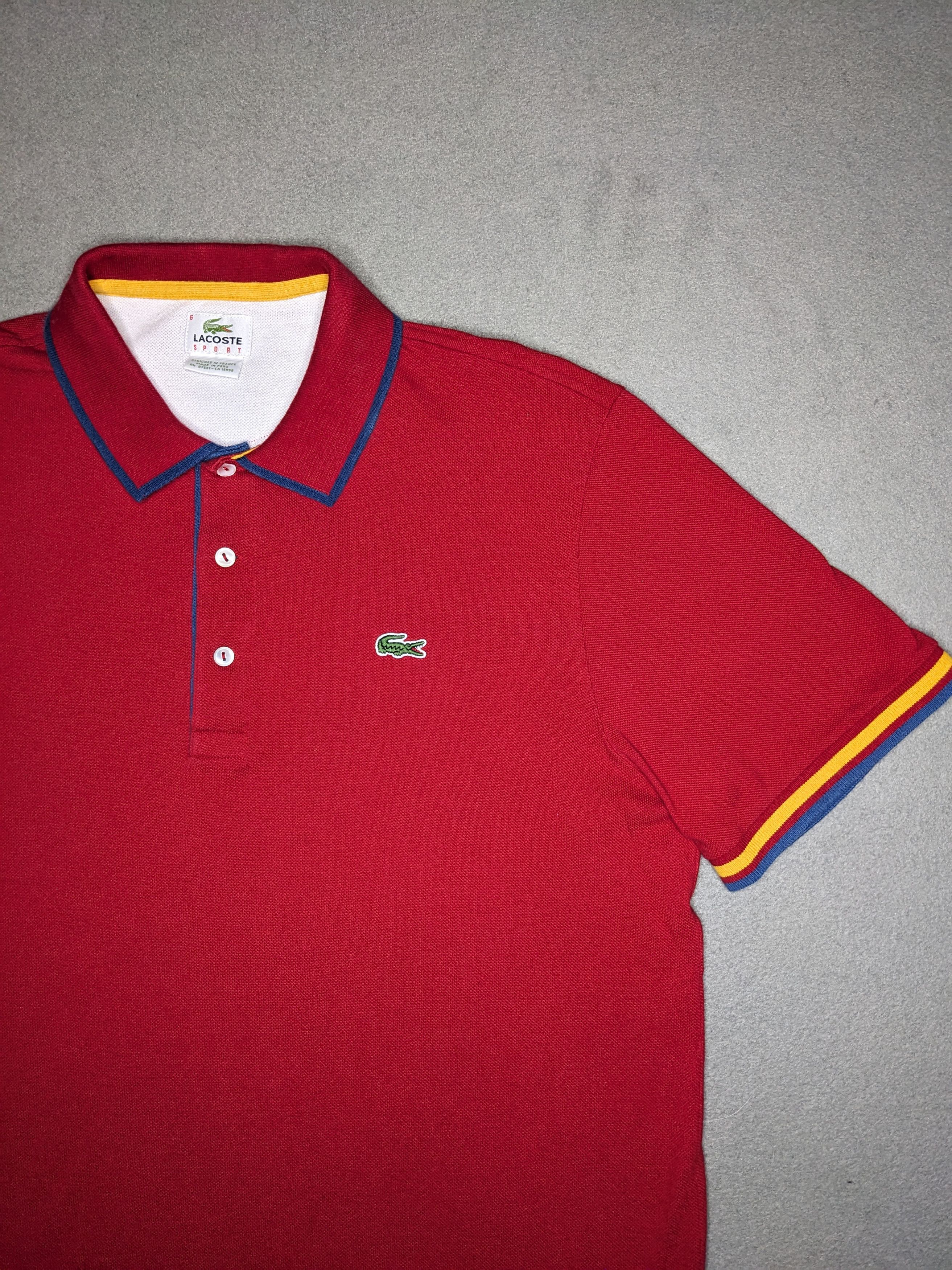 Lacoste VINTAGE Lacoste Sport Polo Shirt Mens XL Size 6 Red Size US XL / EU 56 / 4 - 1 Thumbnail